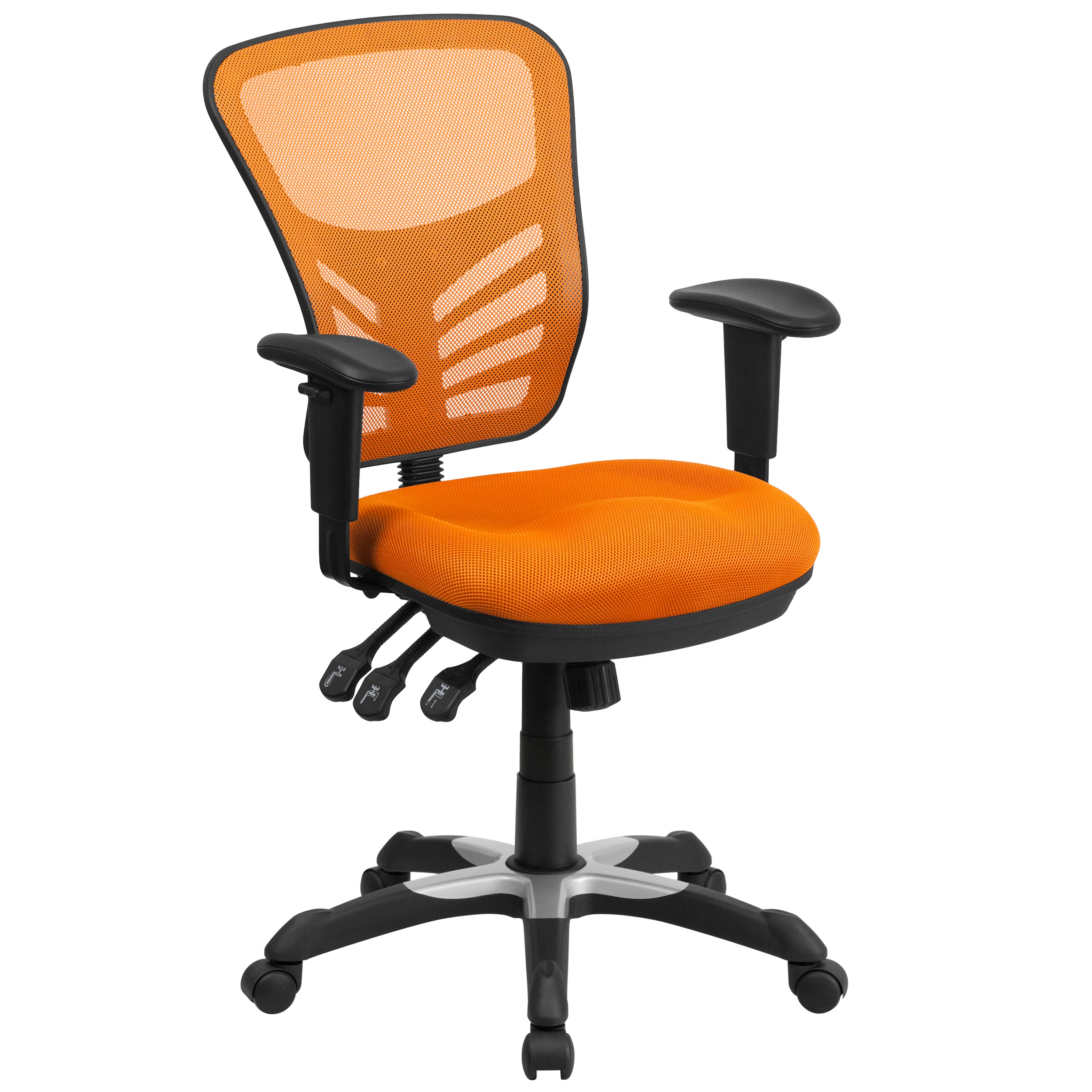 orange ergonomic office chair