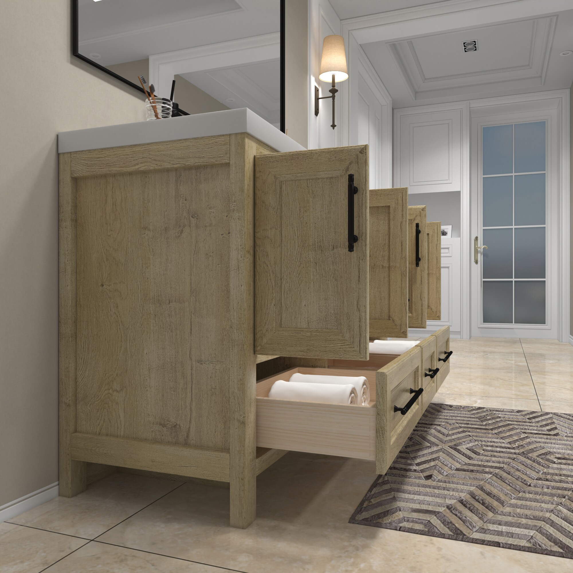 BV Better Vanity VIV60D-OAK Bath-Vanity-Combo - View #4