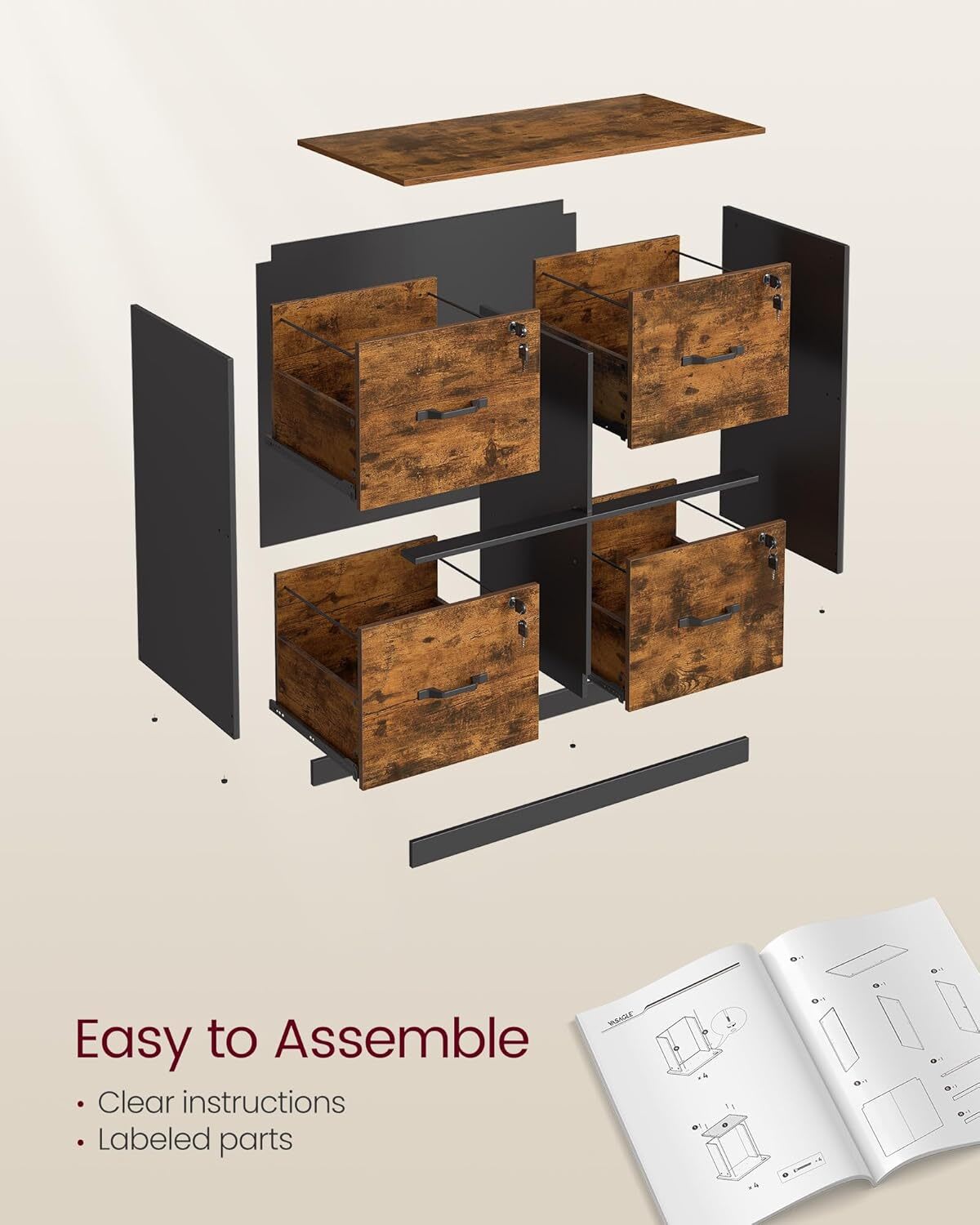Qeetex GGL-PHK-35UGMJXQ Filing-Cabinets - View #3