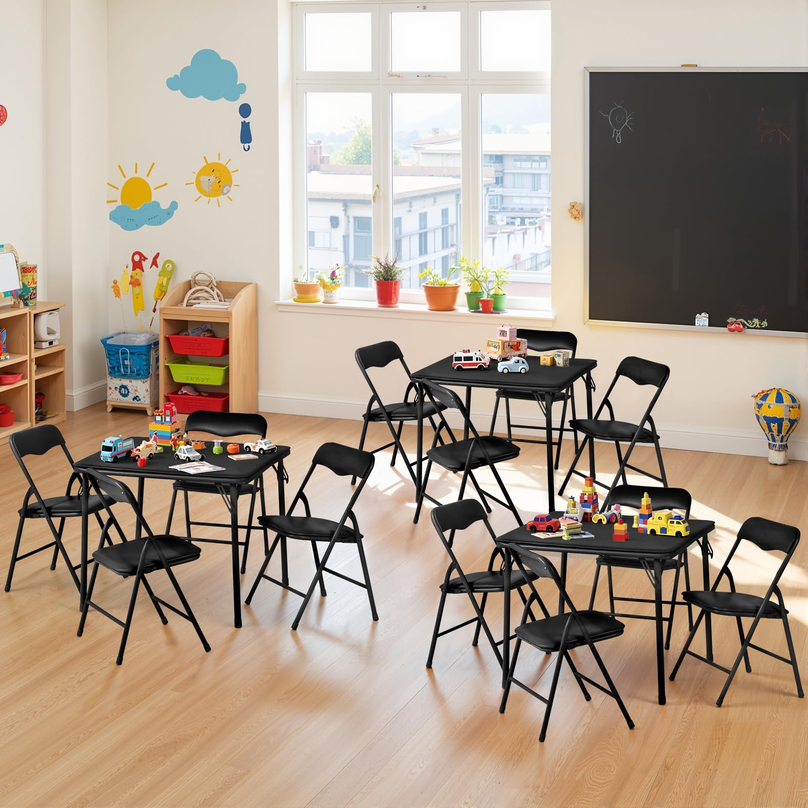 Homy Casa PAGE BLACK Folding-Furniture-Sets - View #3
