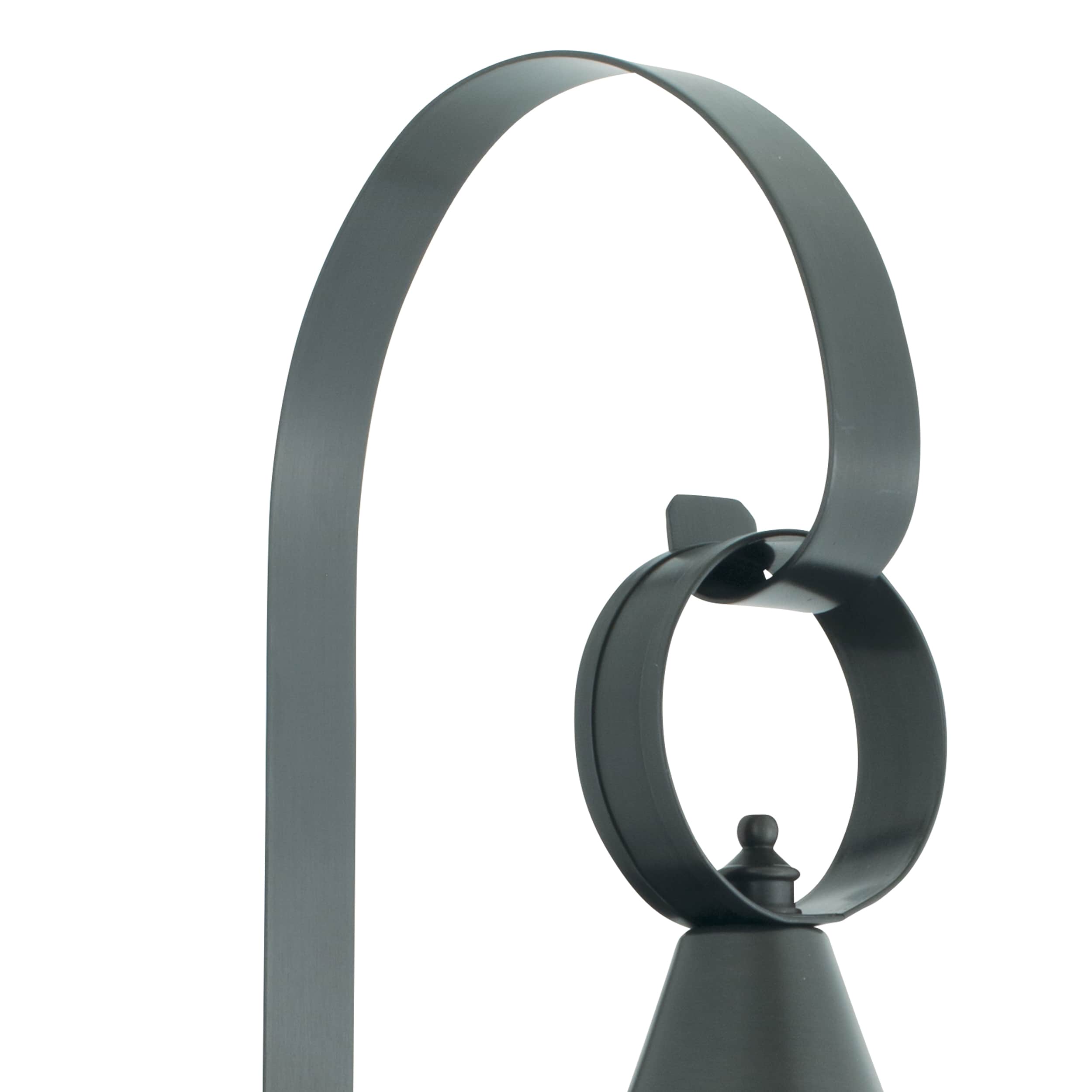 Gunmetal Seeded Glass 1-Light Dimmable Outdoor Wall Sconce