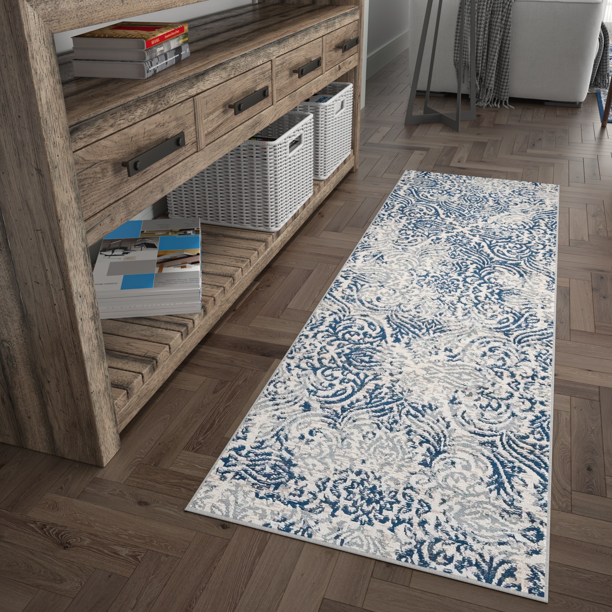 Tayse MDN4517 2X10 Madison 2 x 10 (ft) Loomed Polypropylene Cream Rectangular Indoor Runner rug