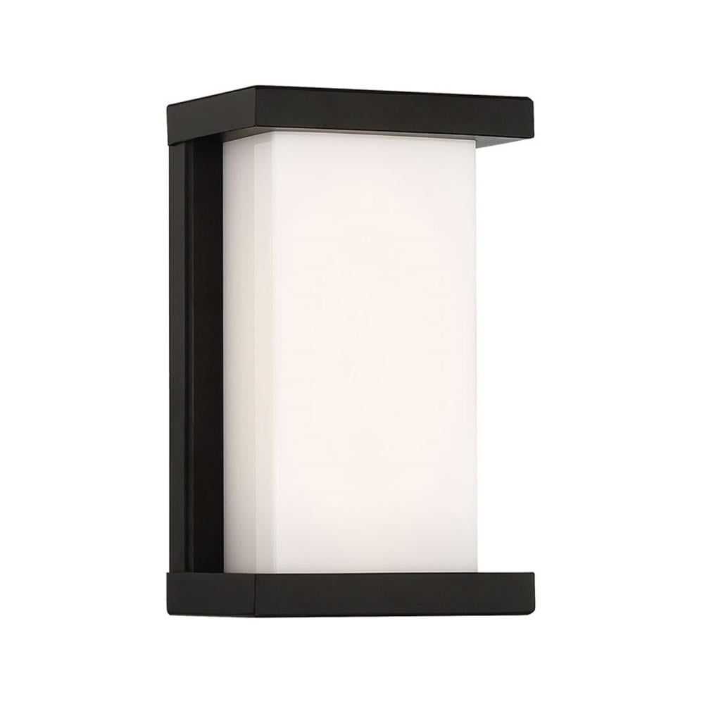 dweLED WS-W47809-BK Case 1 -Light 9-in H Matte Black Hardwired Dark Sky Integrated LED Outdoor Wall Light