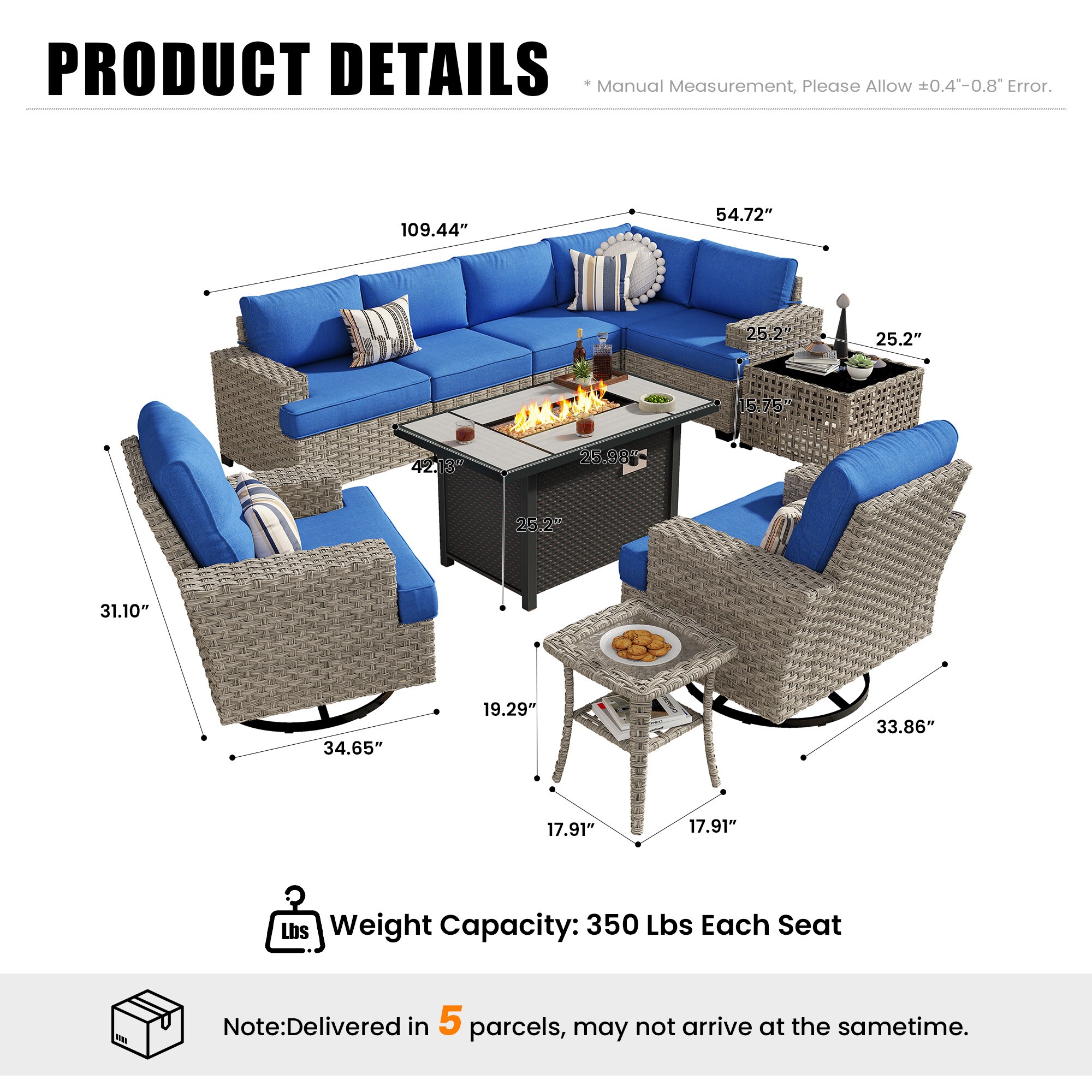 Caodoc L5-CFP03-YZTBS710-1 Patio-Sofas-Daybeds - View #7