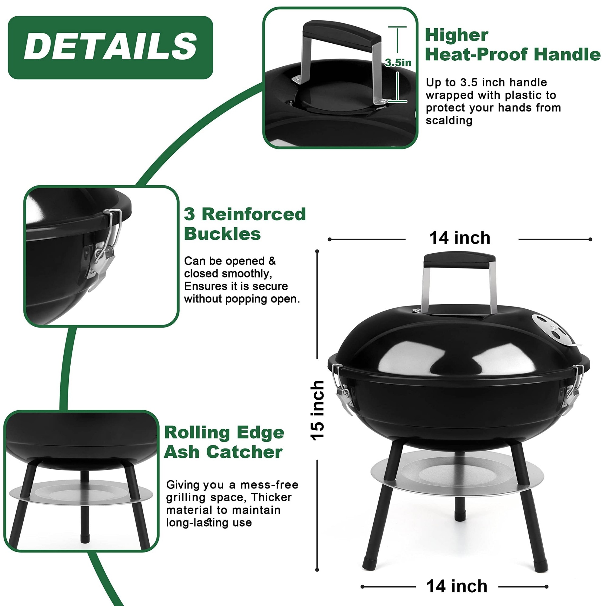 Numhew NHDREW36547 Tabletop-Grills - View #4