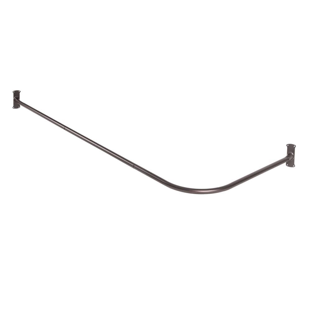 Oil-Rubbed Bronze L-Shaped Wall Mounted Shower Curtain Rod
