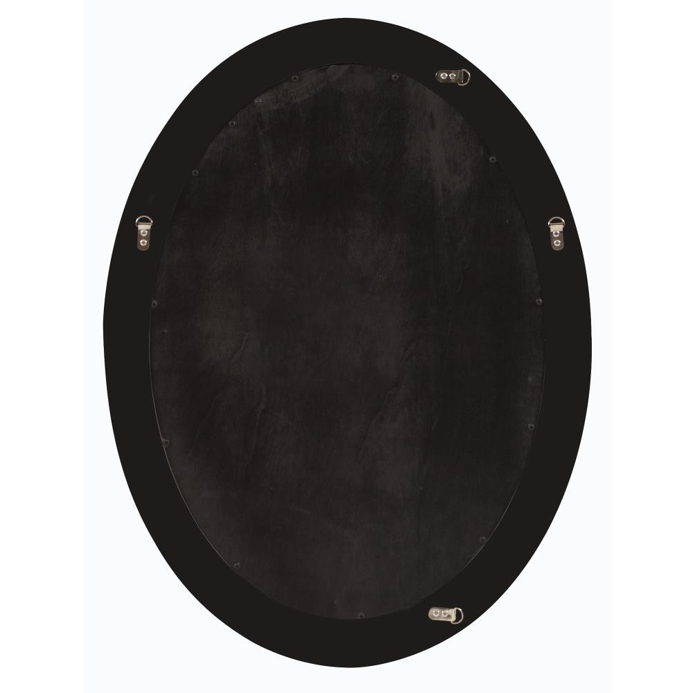 The Howard Elliott Collection George 25-in W x 33-in H Oval Silver Leaf Framed  Wall Mirror in the Mirrors department at