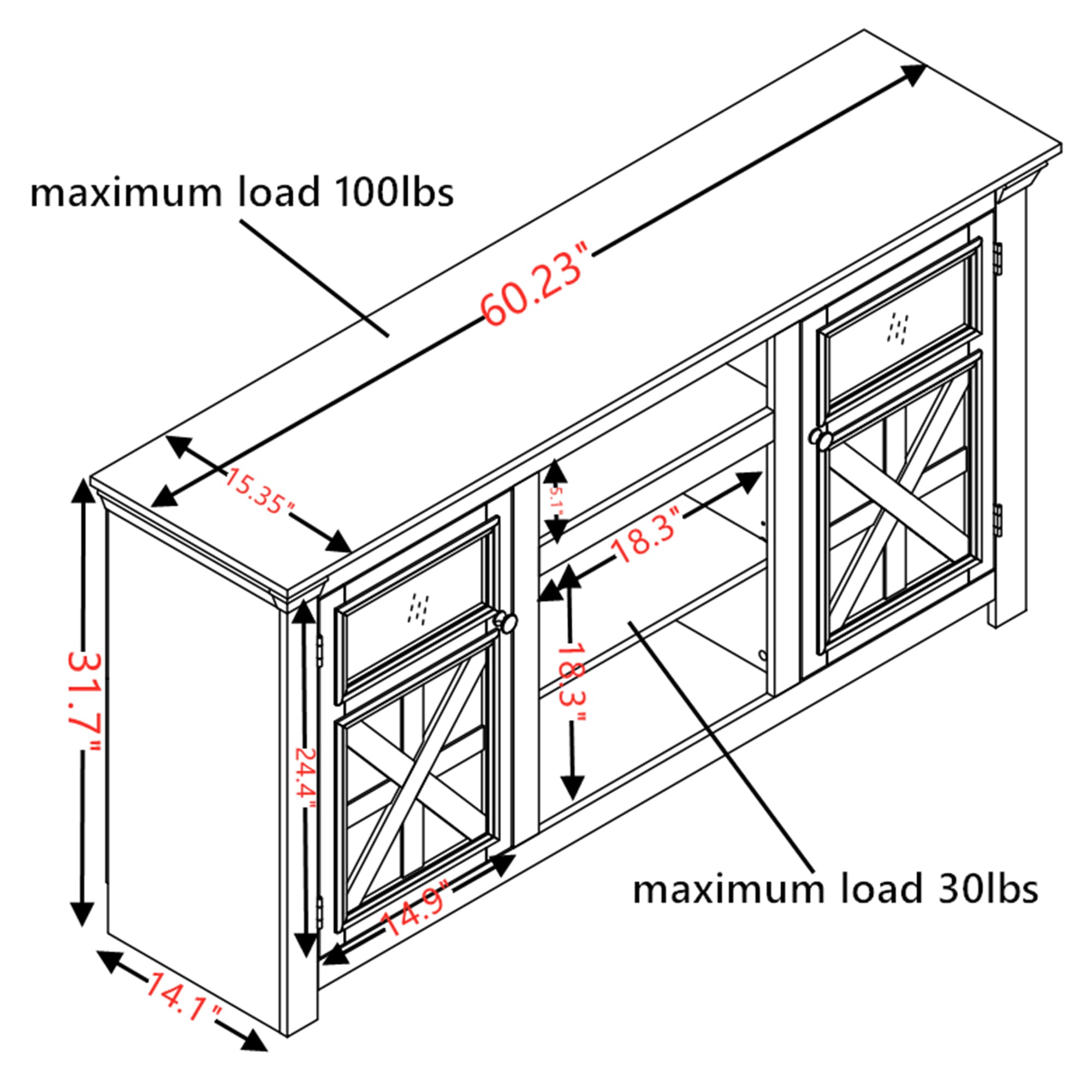 SINOFURN SYC160032BG Tv-Stands - View #4