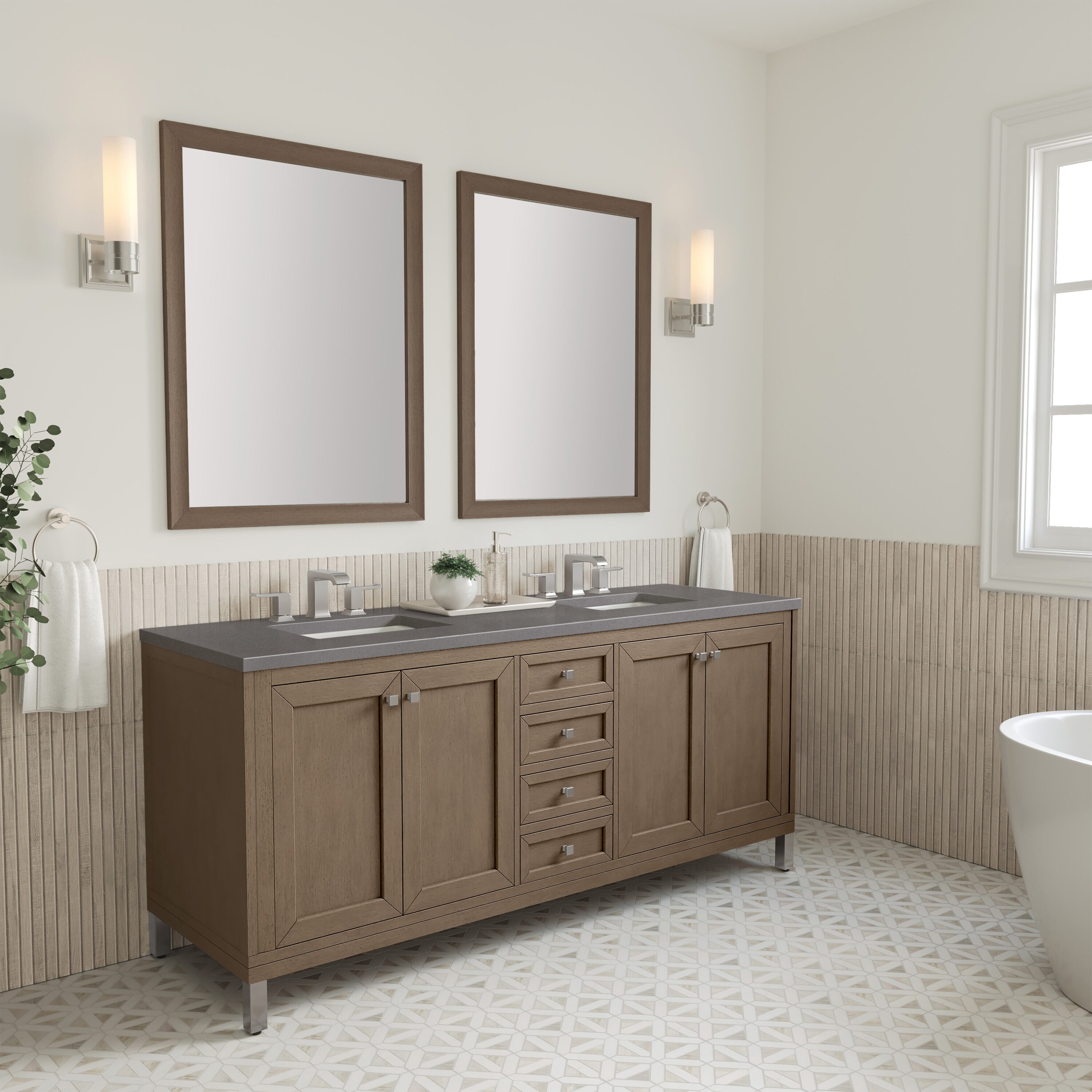 James Martin Vanities 305-V72-WWW-3GEX Bath-Vanity-Combo - View #7