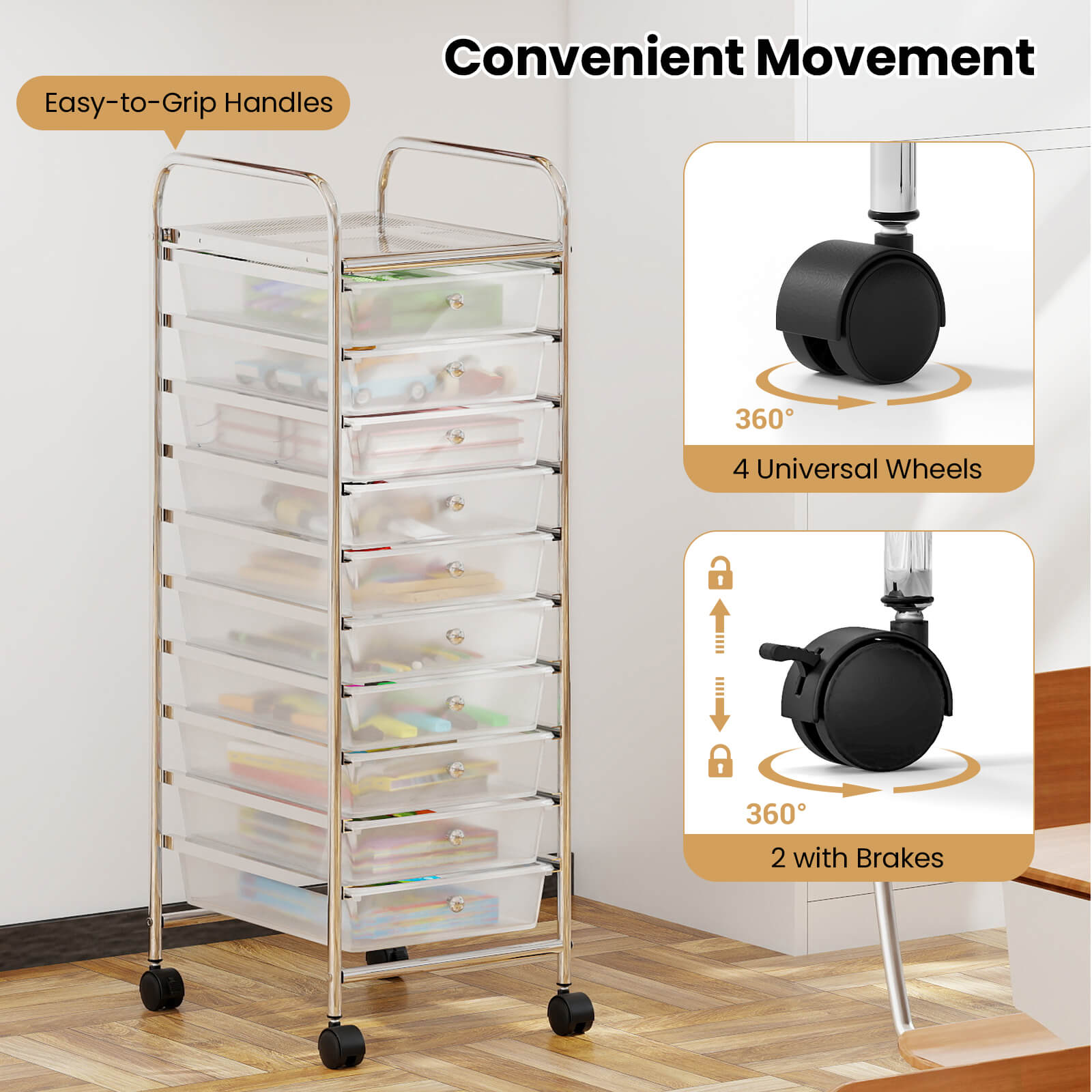 Costway CSHY006311 Storage-Drawers - View #6