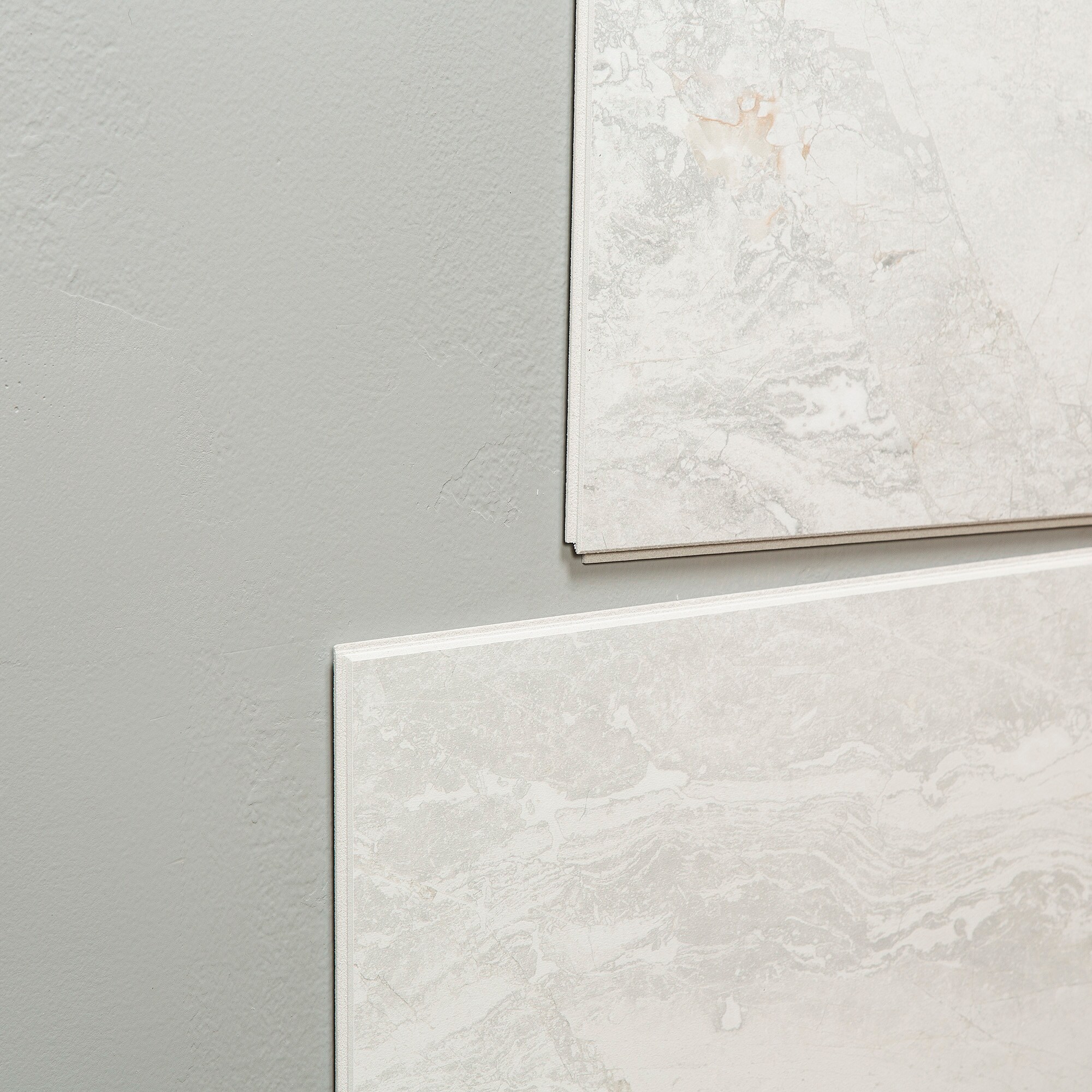 Polar Frost 25.6 in x 14.8 in Vinyl Waterproof Interlocking Wall Tiles