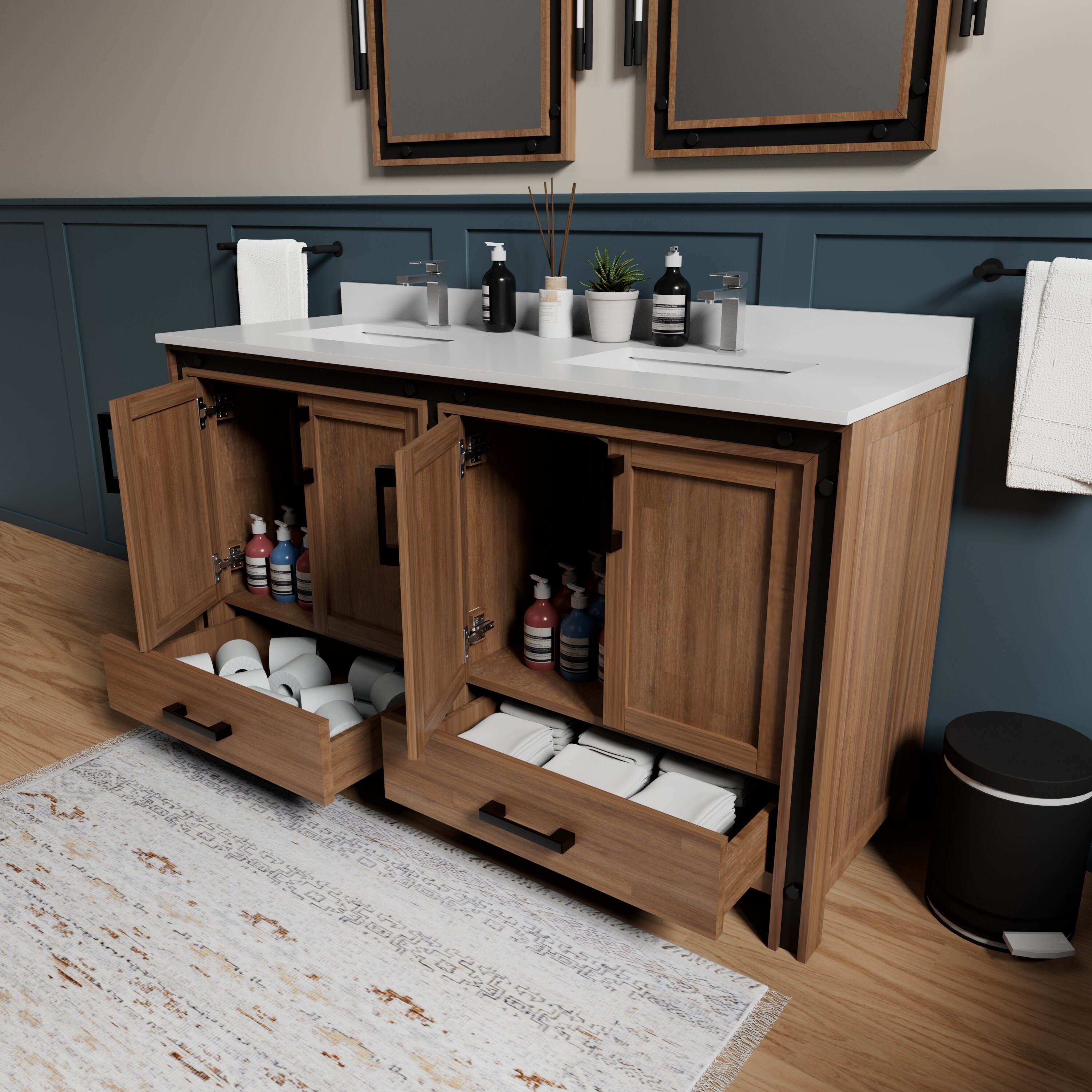Lexora LVZV60DN211 Bath-Vanity-Combo - View #4