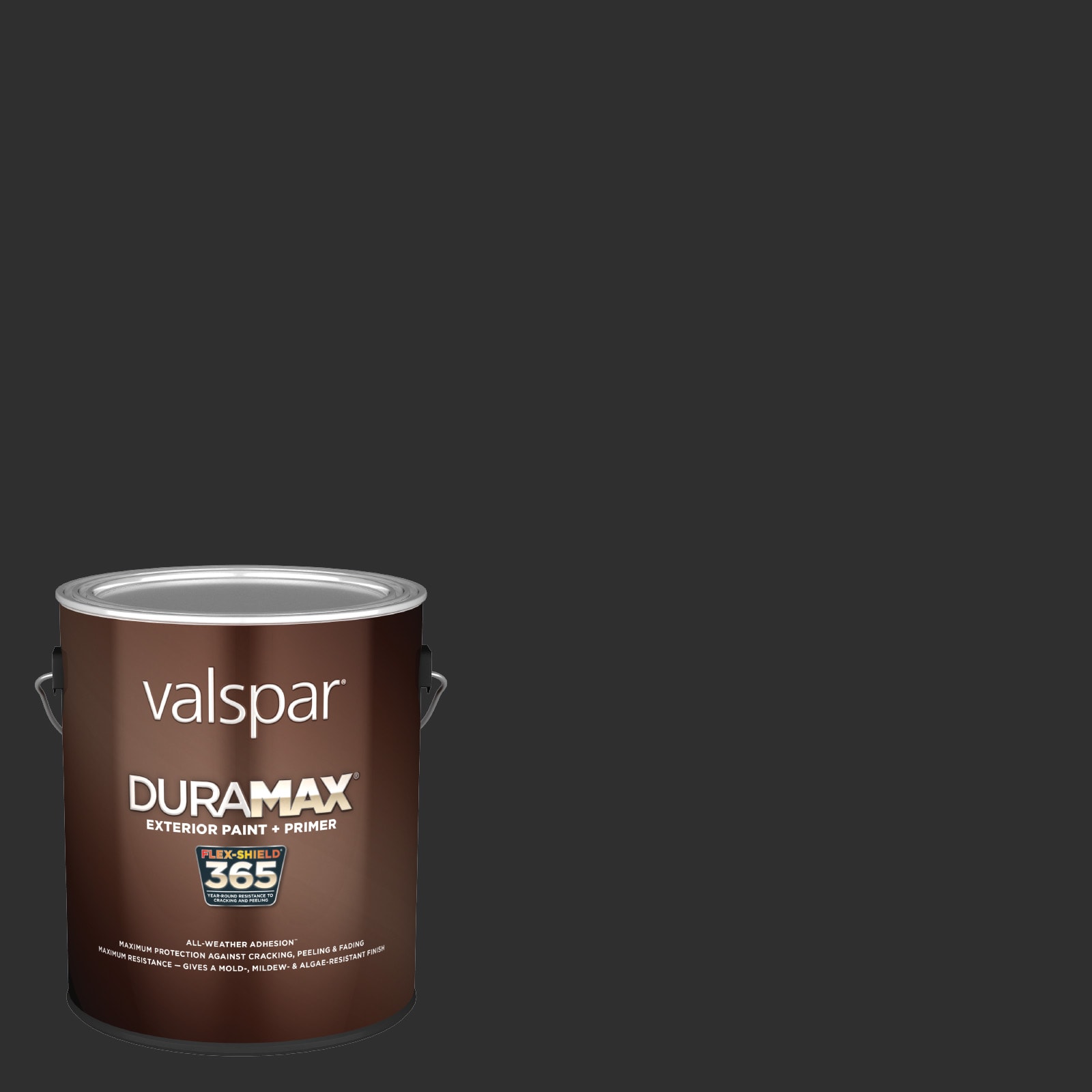 Valspar HGSW1441-75206 Duramax Flat Tricorn Black HGSW1441 Latex Exterior Paint + Primer ( 1-gallon )
