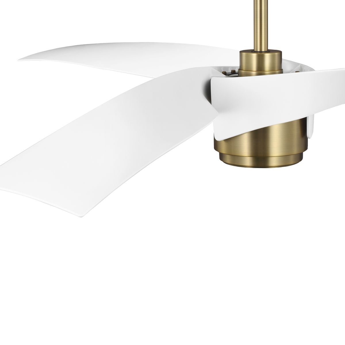 Vintage Brass 60" Ceiling Fan with LED Light and Remote