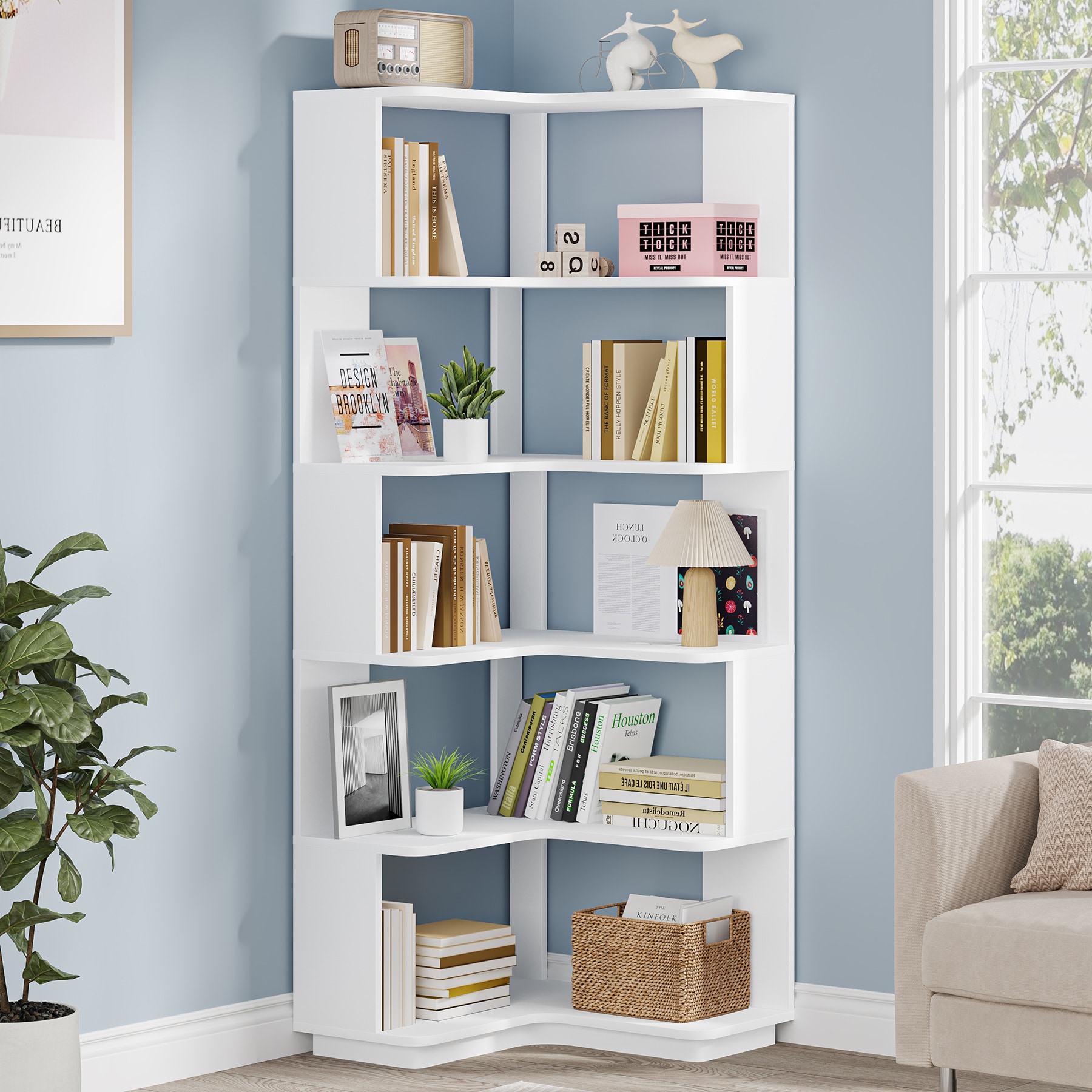 Tribesigns HOGA-YS0056 bookcases - View #2