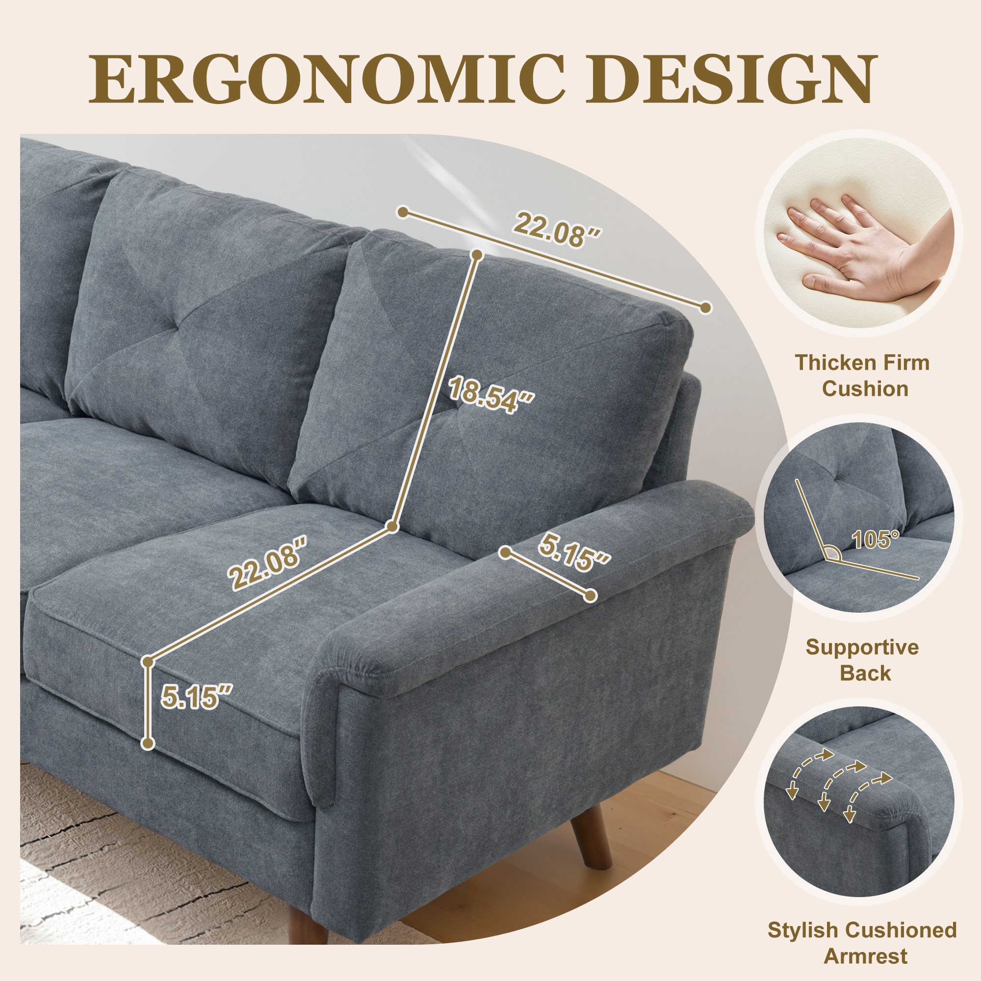 ALTRIGUS 6L-NOP500-AL Sofas-Loveseats - View #4
