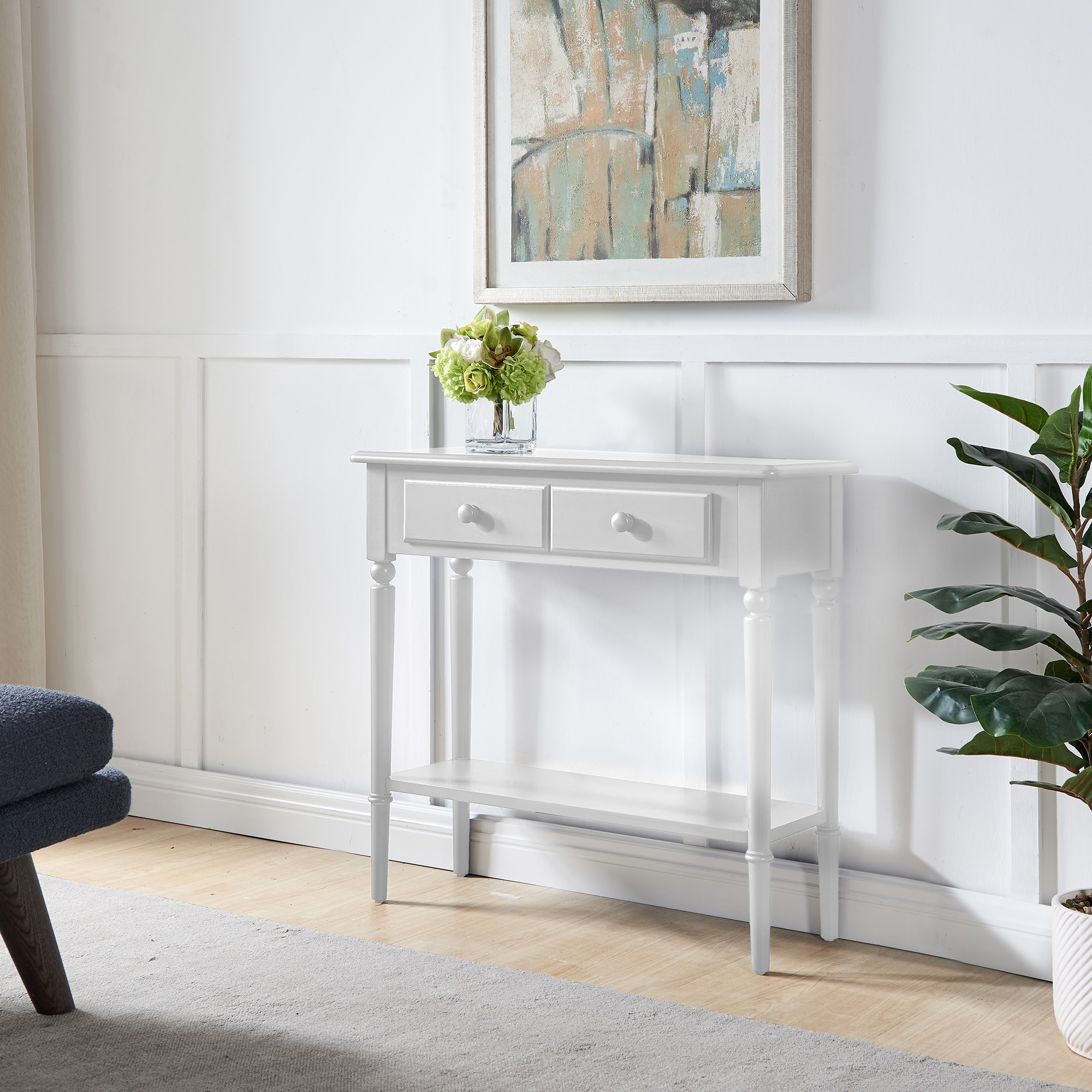 Leick Home 20027-WT Console-Sofa-Tables - View #4