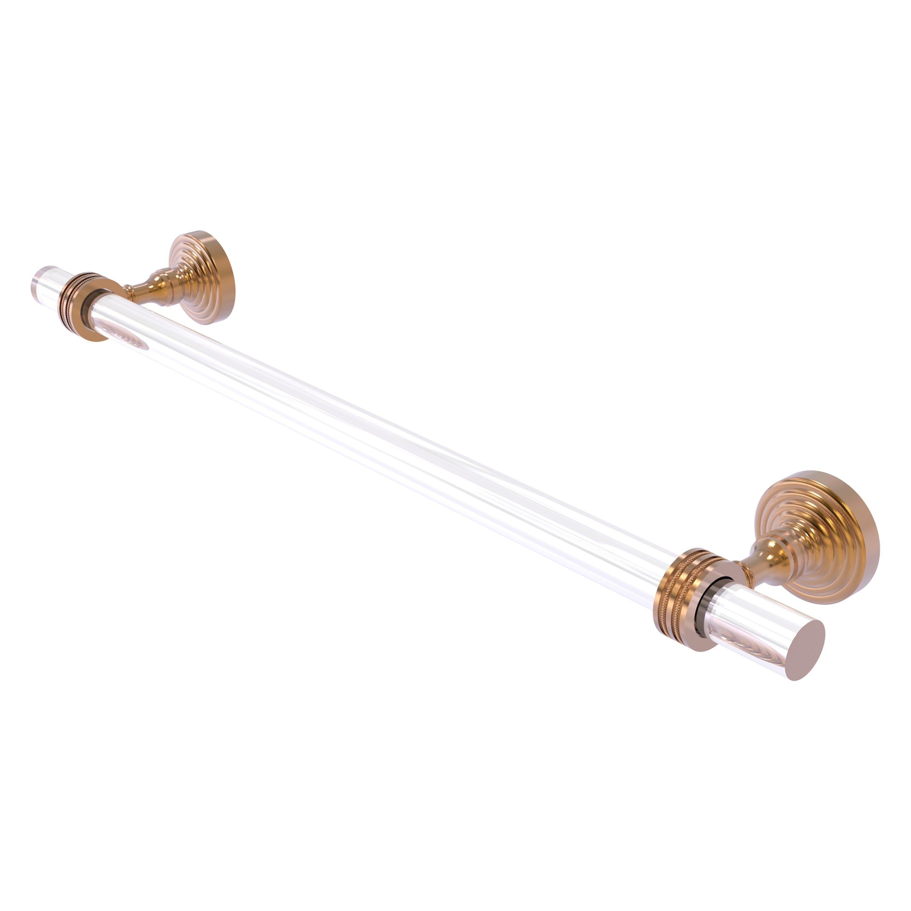 Allied Brass PG-41D-24-BBR Pacific Grove 24-in Brushed Bronze Wall mount Single Towel Bar