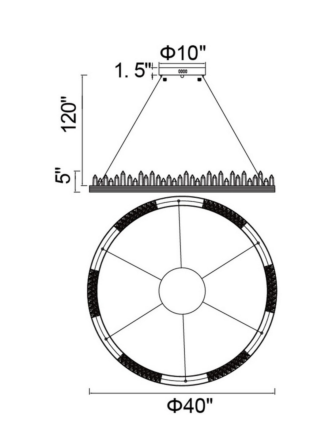 CWI Lighting 1218P40-613 b090015 - View #8