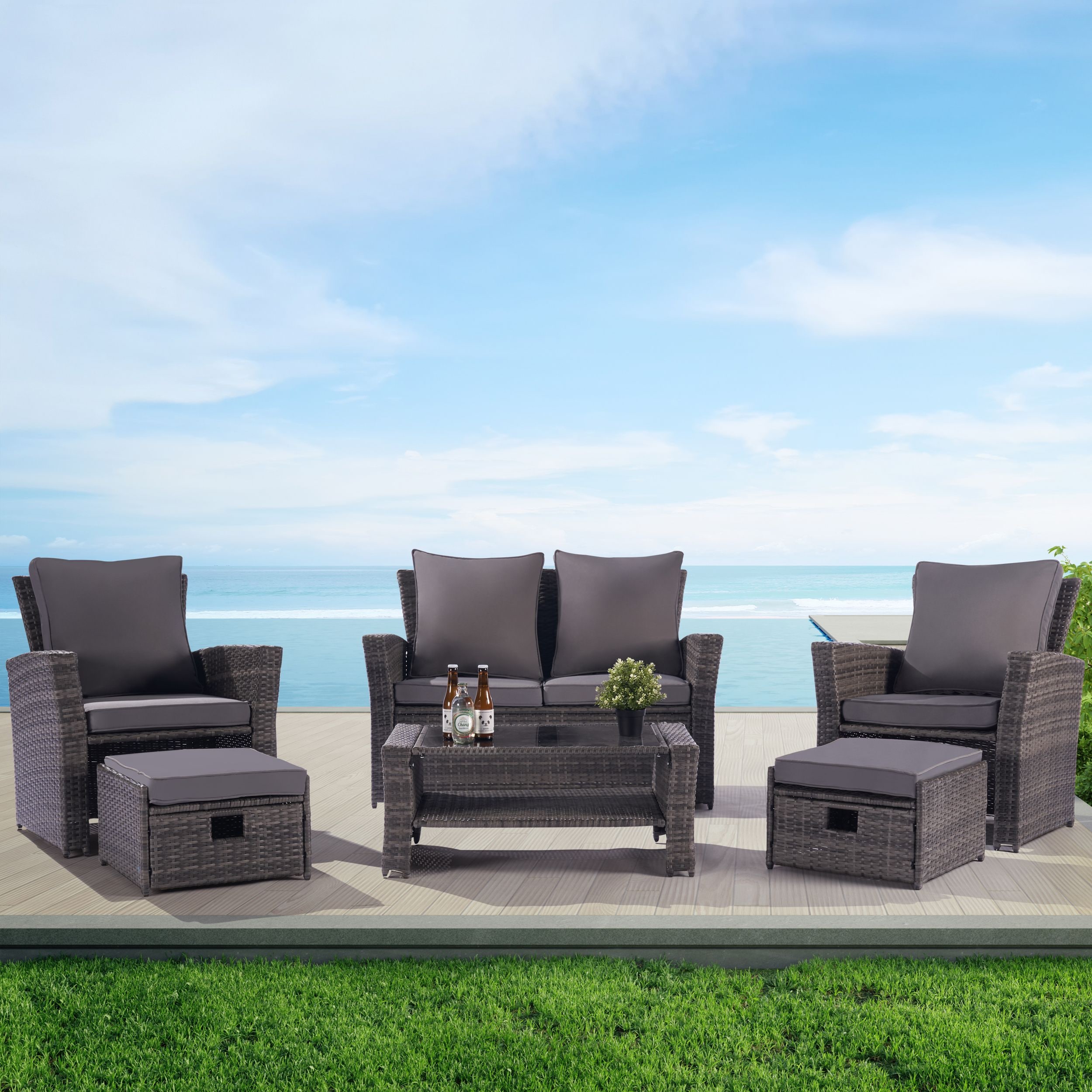 SANSTAR LRS-WS103LY Patio-Conversation-Sets - View #3