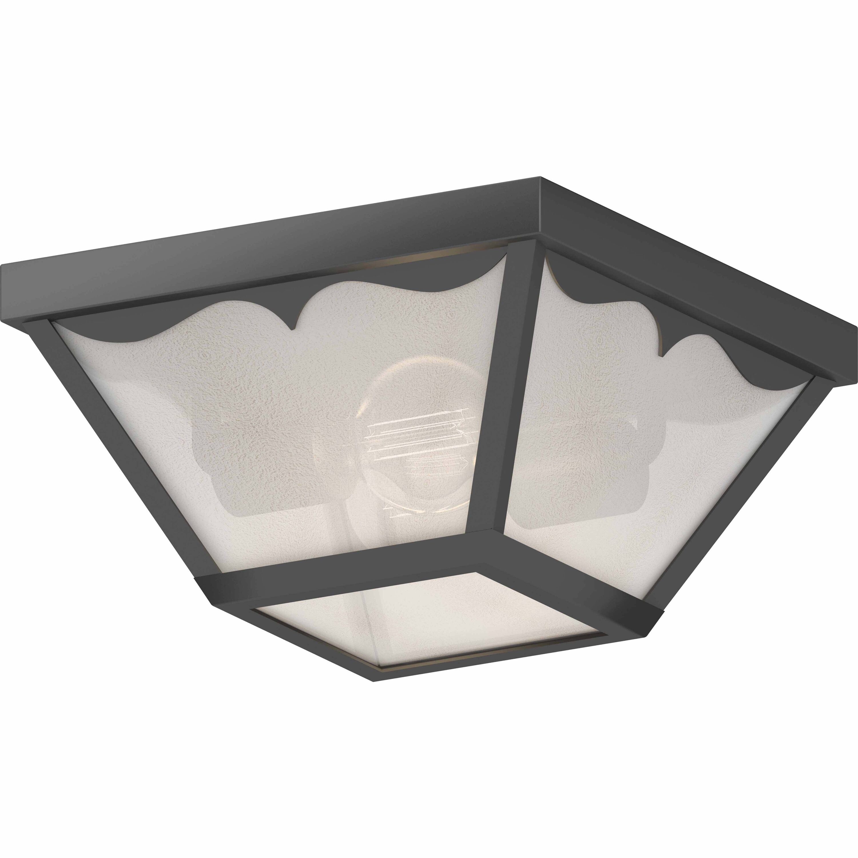 Volume Lighting V9762-5 2 -Light 10.25-in Black Indoor/Outdoor
