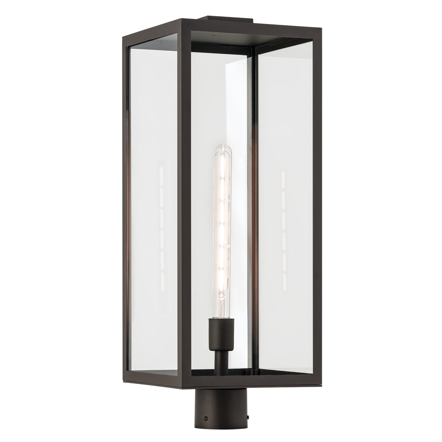 Kichler 59115OZ Branner 25.5-in Olde Bronze Traditional Outdoor Light post lantern