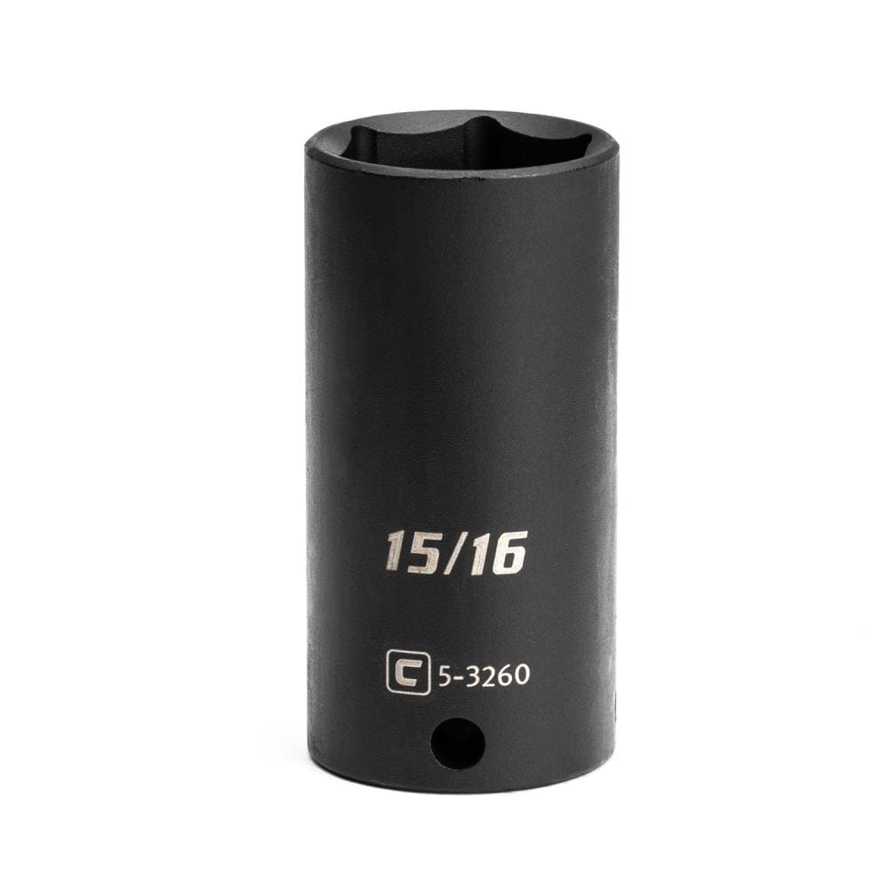 Capri Tools CP53260 Standard (SAE) 3/8-in Drive 15/16-in 6-point Impact Socket Individual