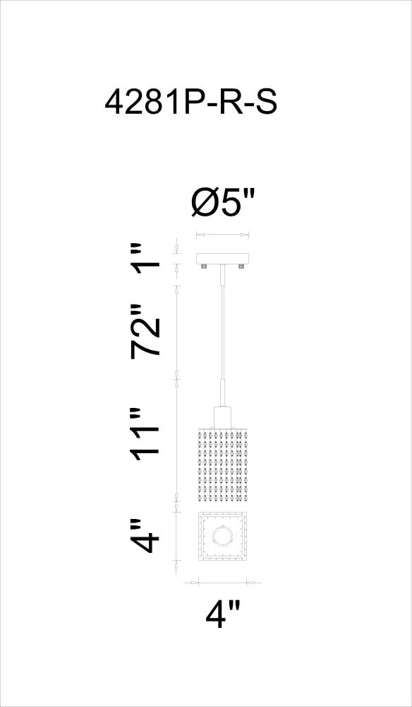 CWI Lighting 4281P-R-S-C-CRYSTAL Pendant-Lights - View #2