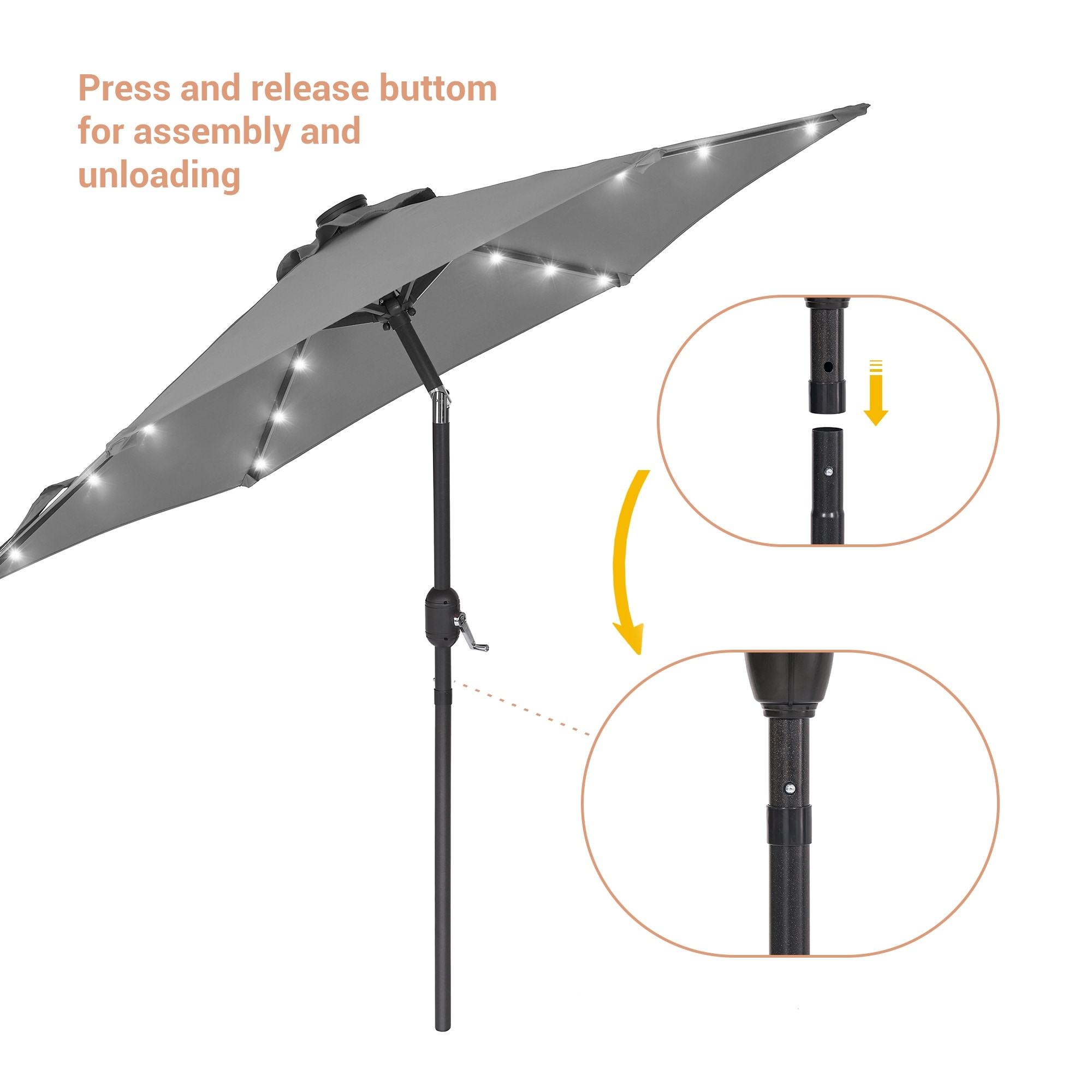 ACEGOSES LW-LED75GY Umbrellas-2 - View #5