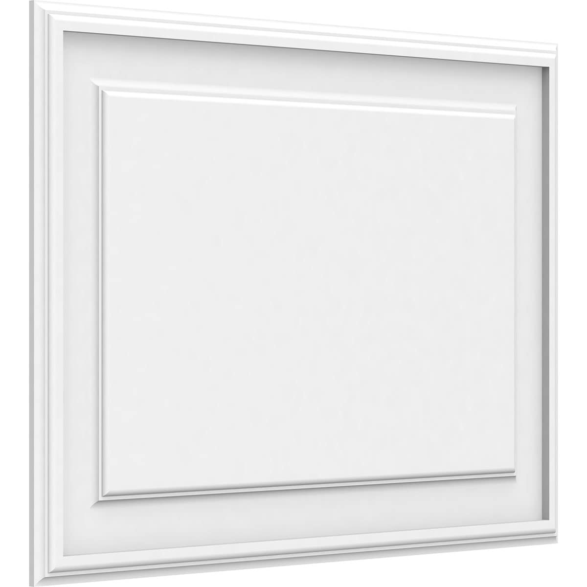 Ekena Millwork WALP28X20X062LEG 28-in x 20-in Smooth Paintable/Stainable White PVC Fretwork Wall Panel (