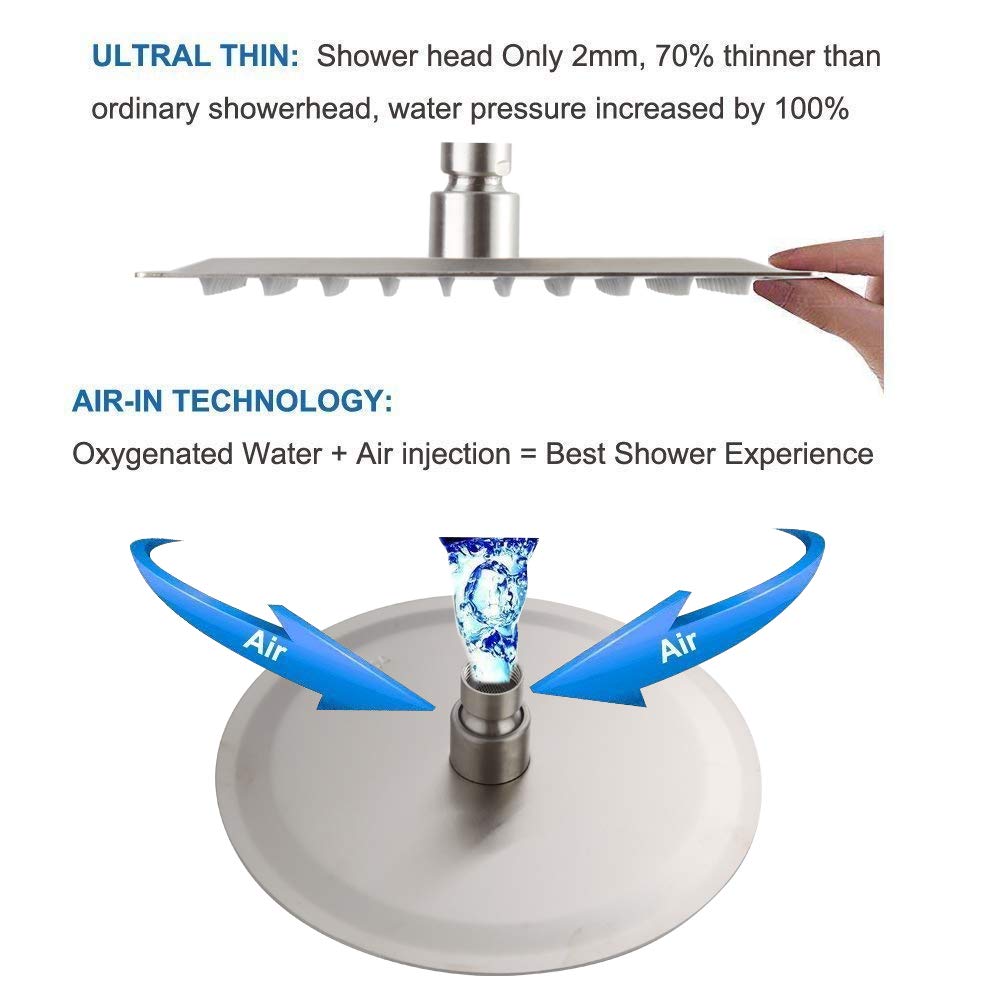 Adrinfly LAD0812D465 Fixed-Showerhead - View #3