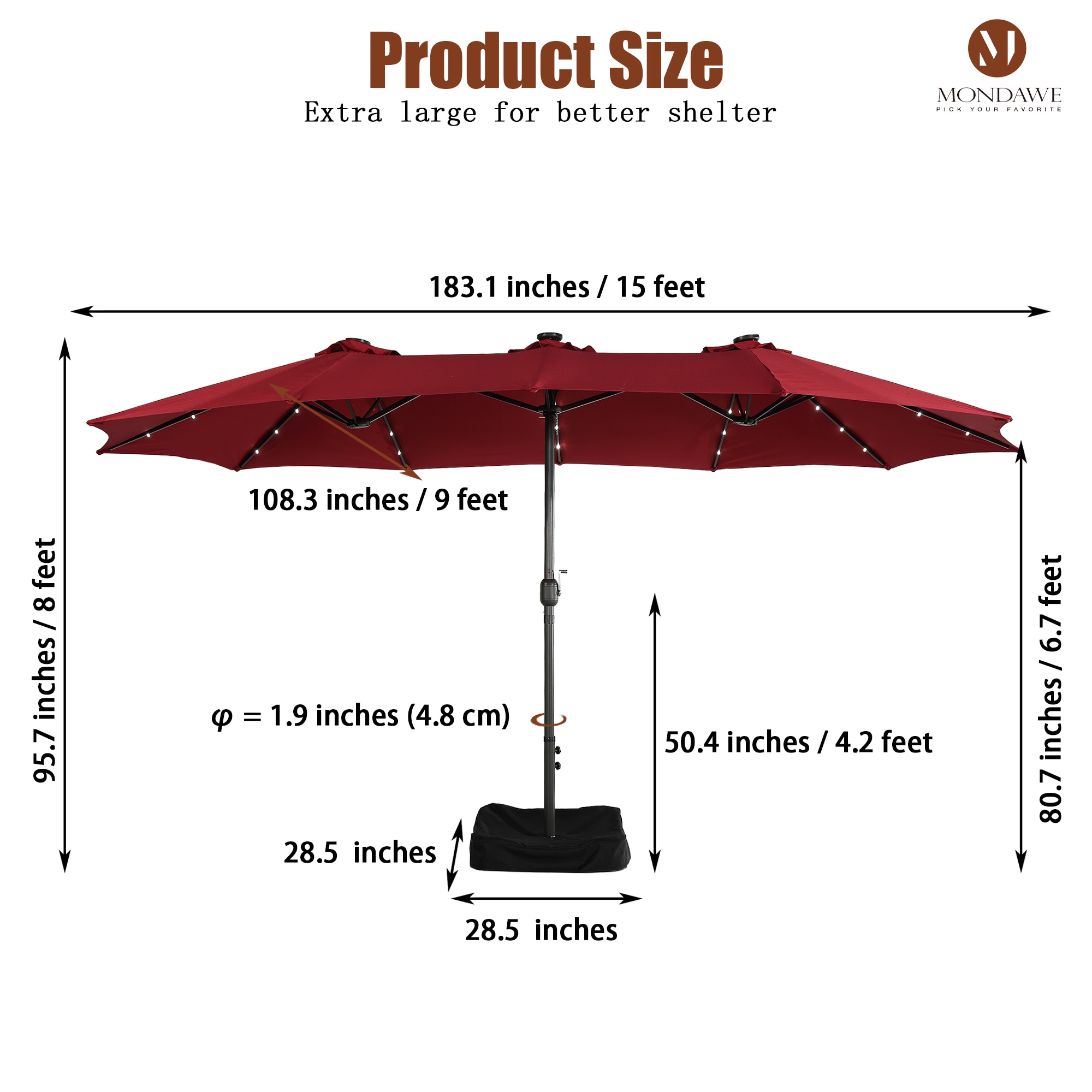 Mondawe 392OP-HY Umbrellas-2 - View #9