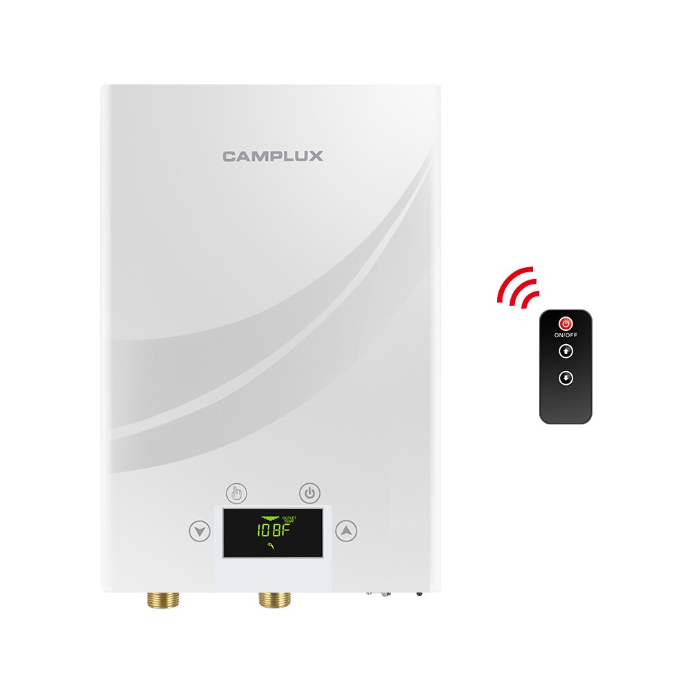 Camplux Electric Tankless Water Heater 6kW 240 V, White - Yahoo