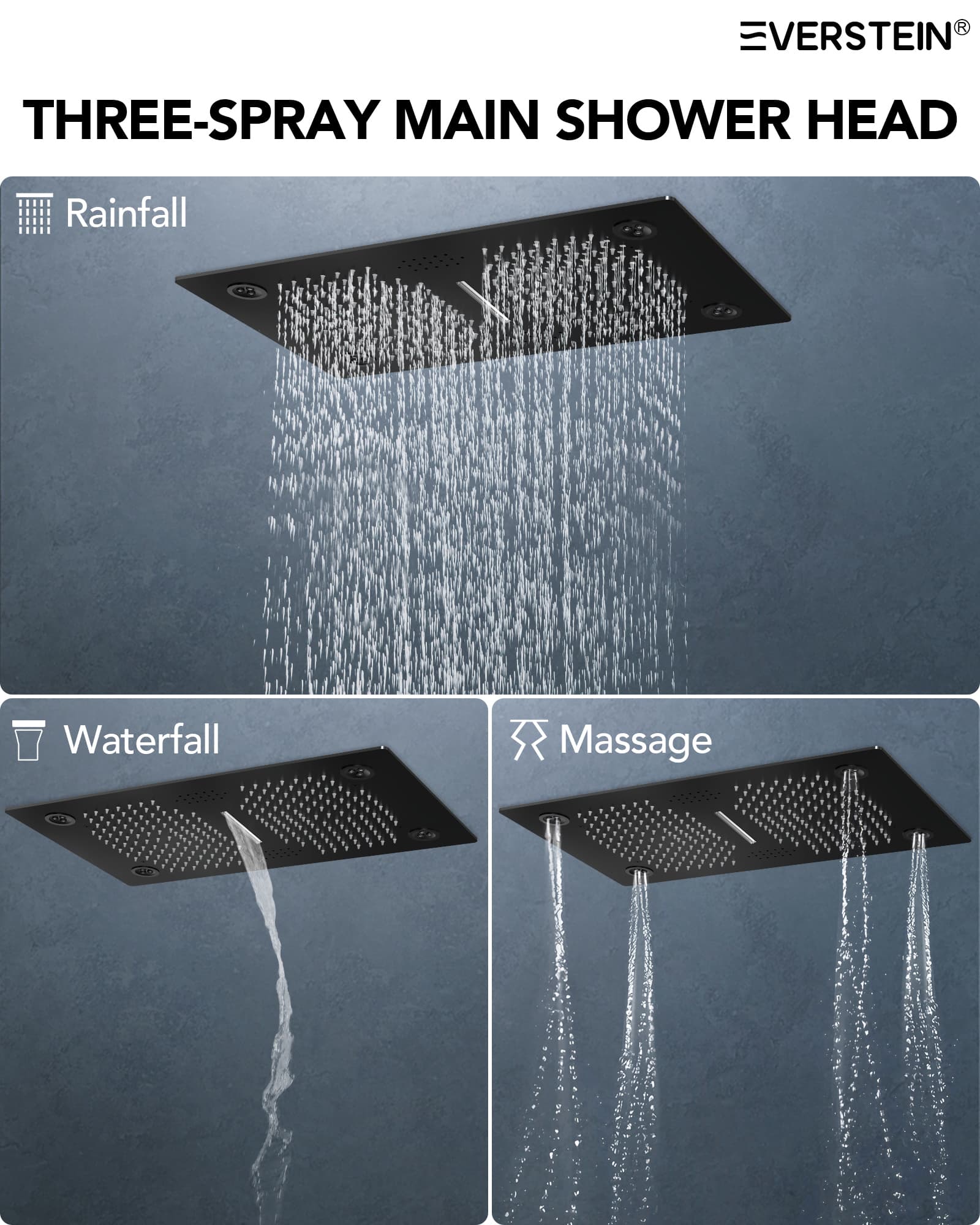 EVERSTEIN SFS-1052-BK Tub-Shower-Faucets - View #5