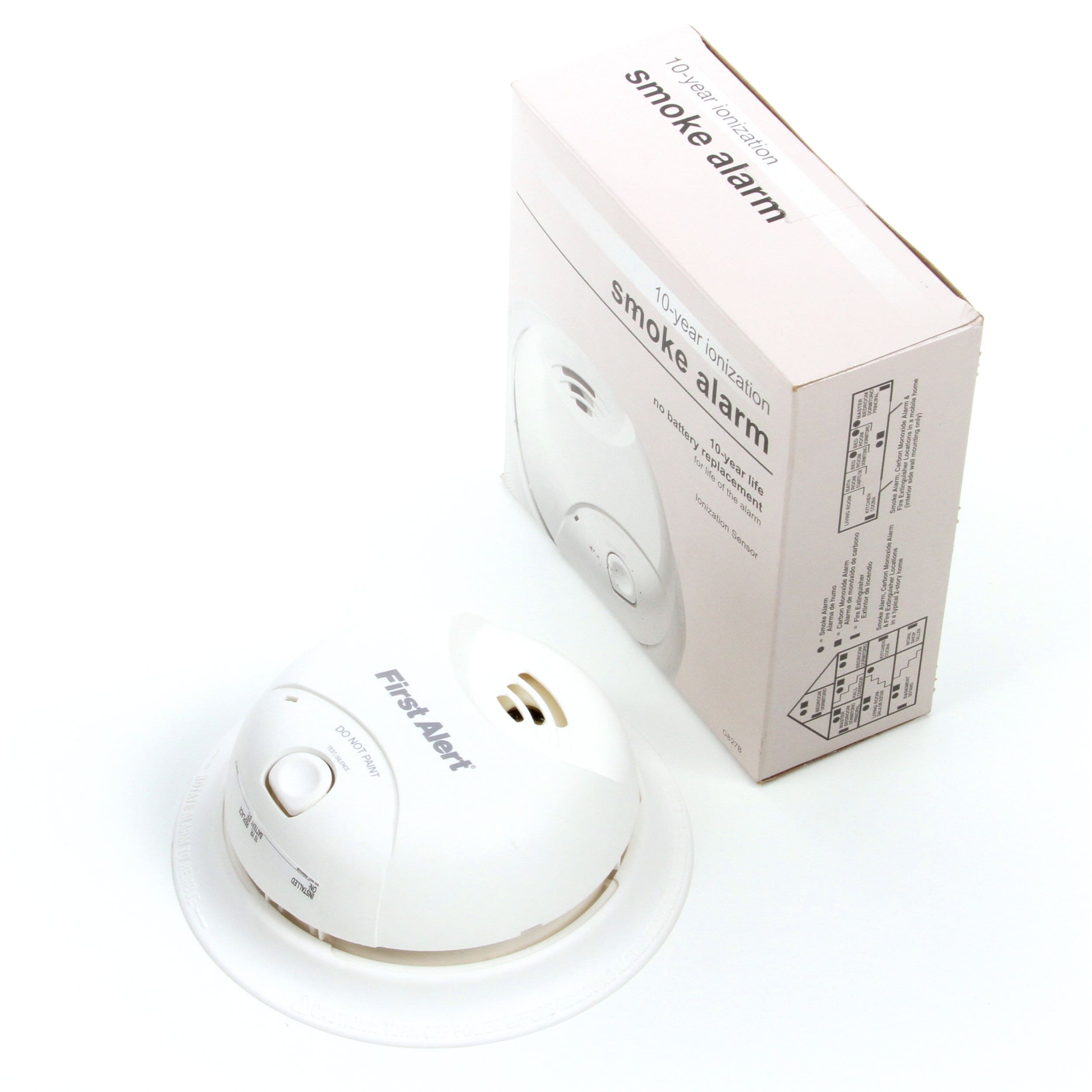 Details about   10 Years Smoke Alarm Detector Battery Powered Home Fire Safety Warning Alert 