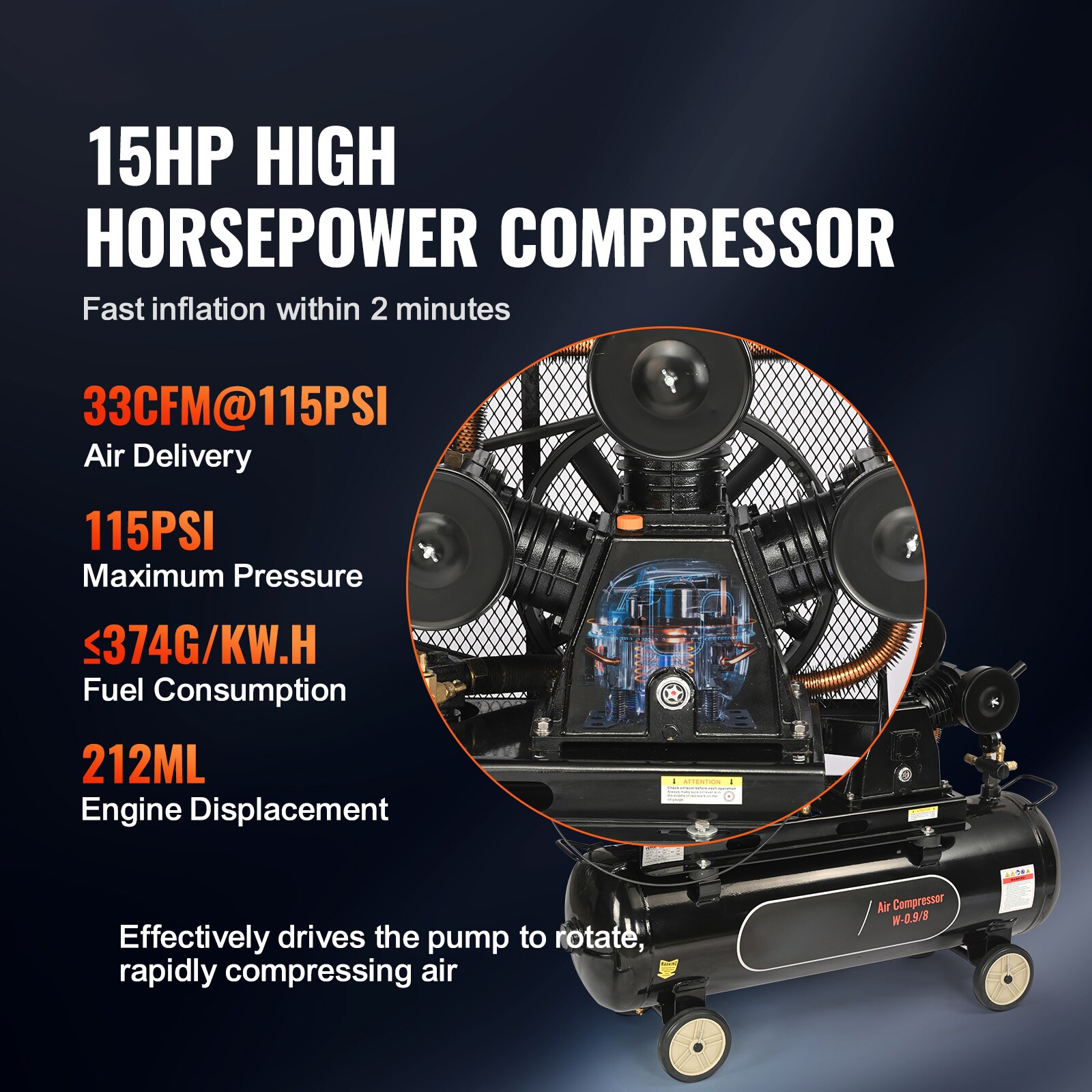 VEVOR SCQYKYJ30JL003533V0 Air-Compressors - View #2