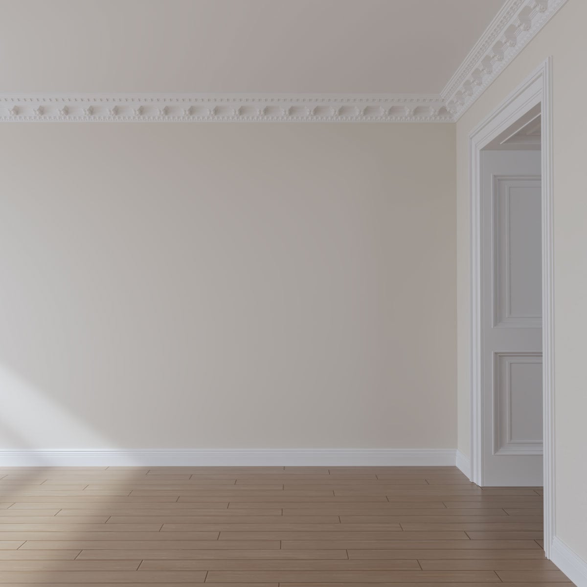 Stockport 94.5" White Polyurethane Crown Moulding