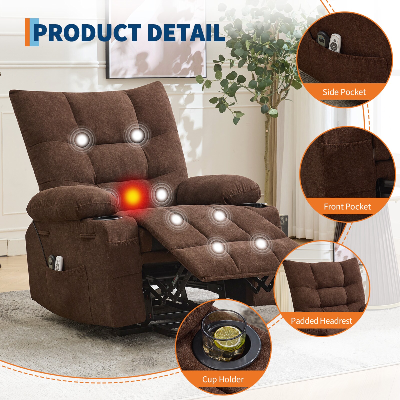 Qeetex SUN-PHK-34C75LJQ recliners - View #6