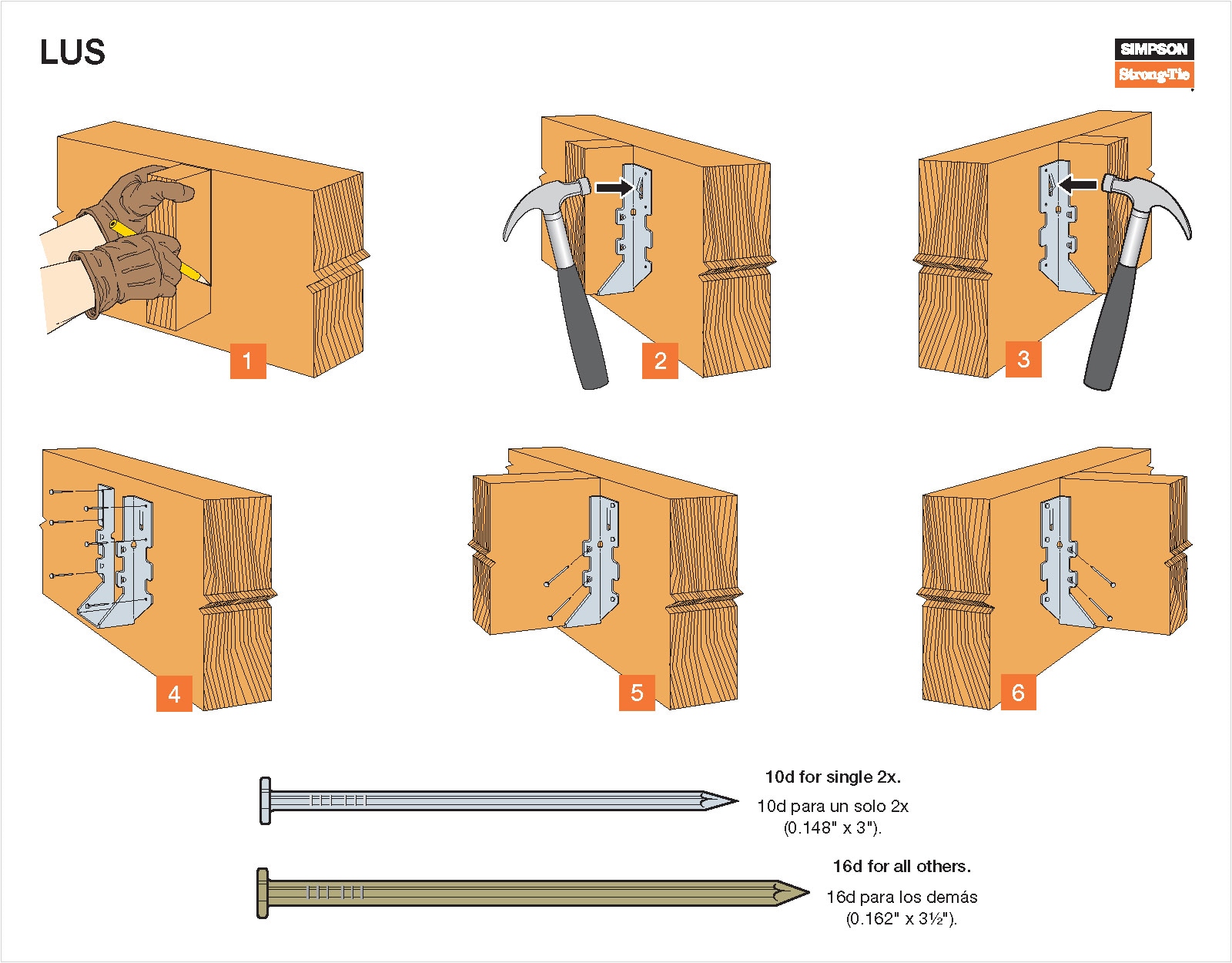 LU210 Standard Joist Hanger