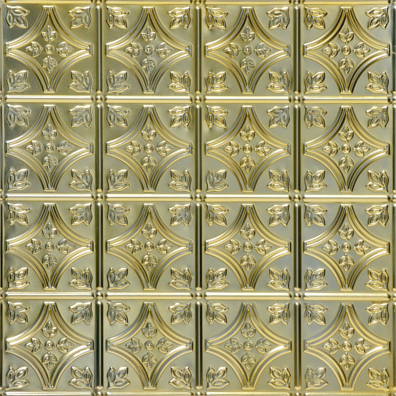 From Plain to Beautiful in Hours SKPC209-GN-24X24-N12 2-ft x 2-ft Tiny Tiptoe Gold Nugget Steel Surface-mount Ceiling Tile ( 12 -Pack, 48-Sq. Feet / Case )