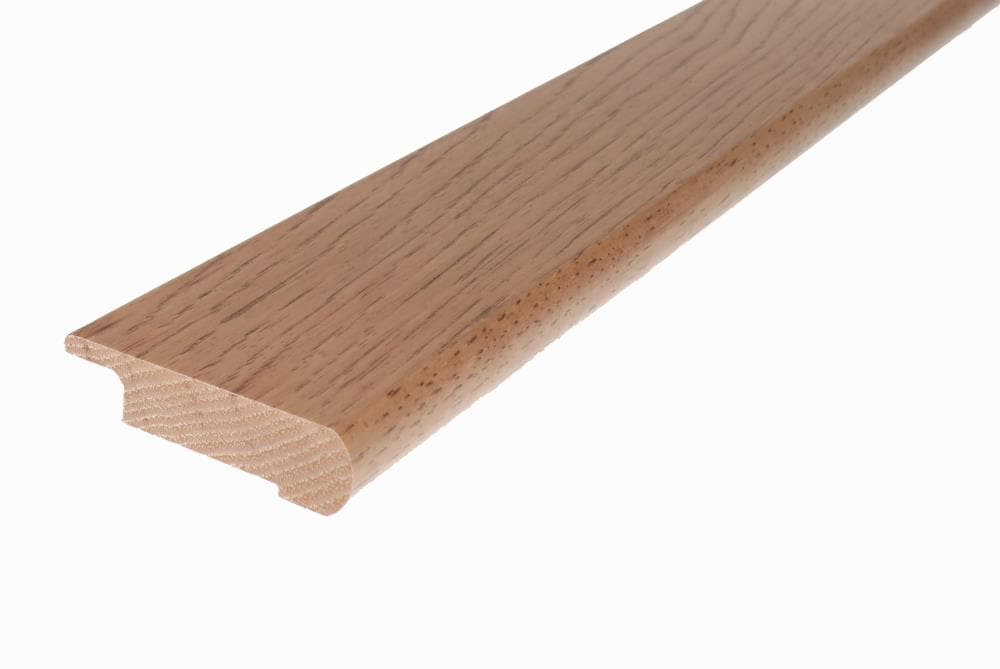 Flexco 3414663 2-in x 78-in x 0.5-in Hickory Valdeon Prefinished Wood Hickory Overlap Stair Nosing