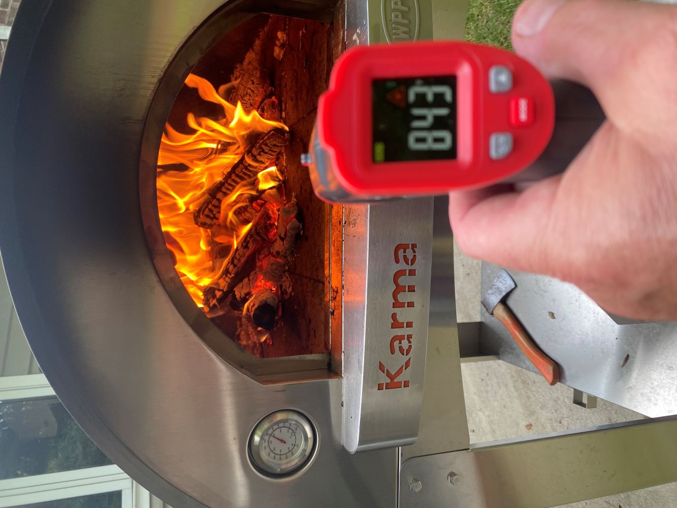 WPPO High Temp Infrared Thermometer For Wood Fired Pizza Ovens WKA