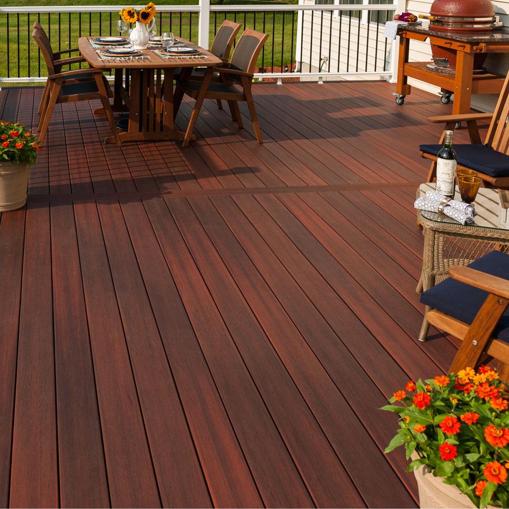 Fiberon Symmetrry 1 In X 5 In X 12 Ft Cinnabar Grooved Composite Deck Board At 6729