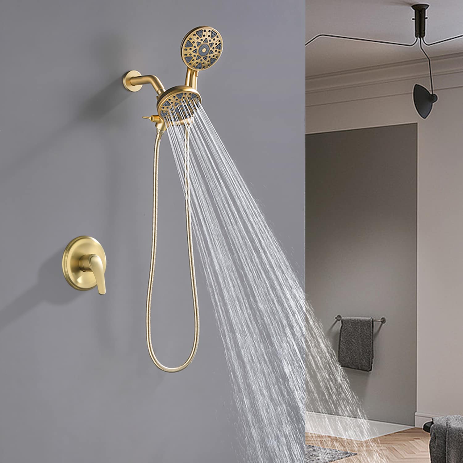 WELLFOR YBT1204HCH Showerhead-Bar-Panels - View #3
