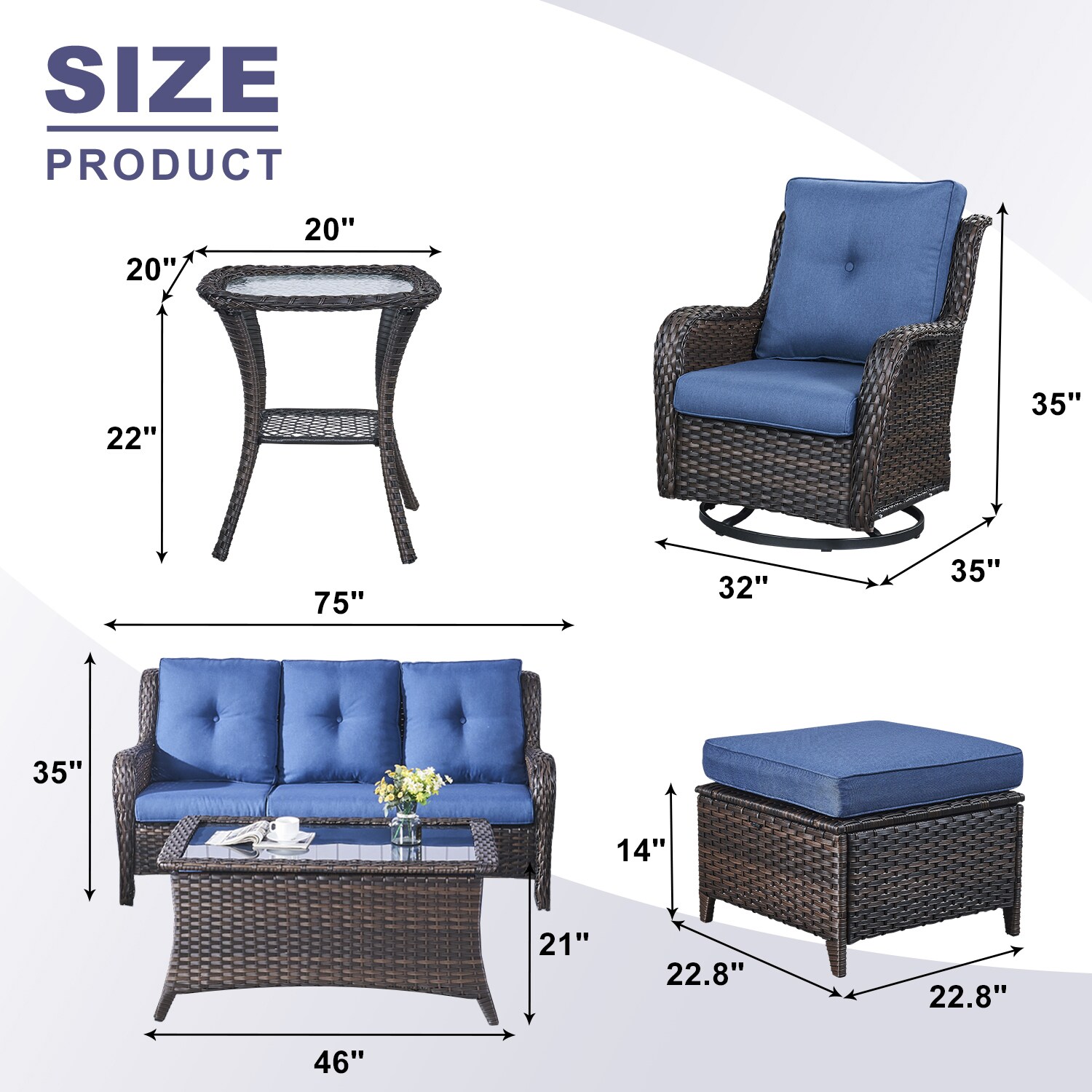Rilyson FS013018025023014-1 Patio-Conversation-Sets - View #4