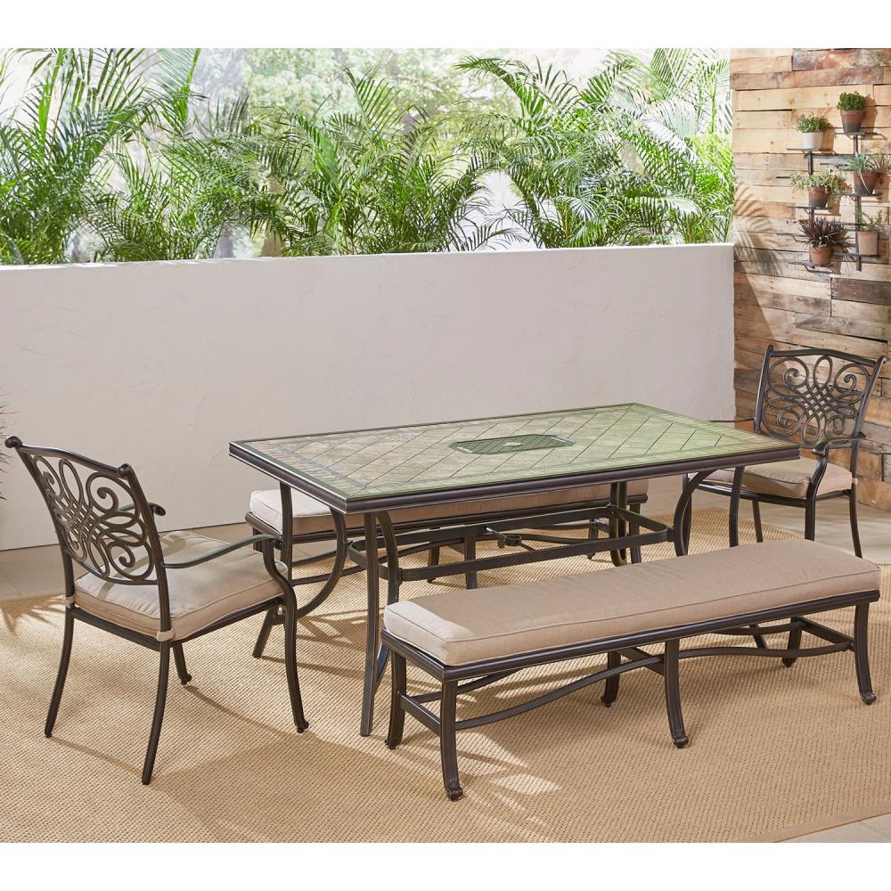 Hanover MONDN5PCSW2BN-TAN Patio-Dining-Sets - View #11