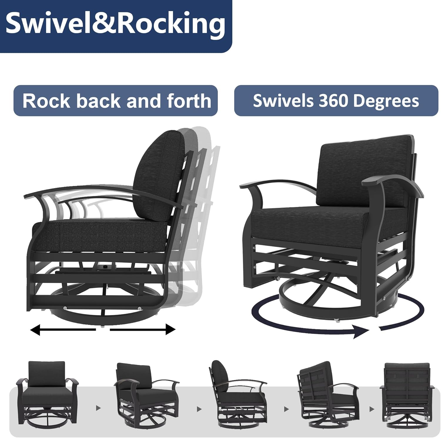 ALAULM LS-ASR-BLACK Patio-Chairs - View #7