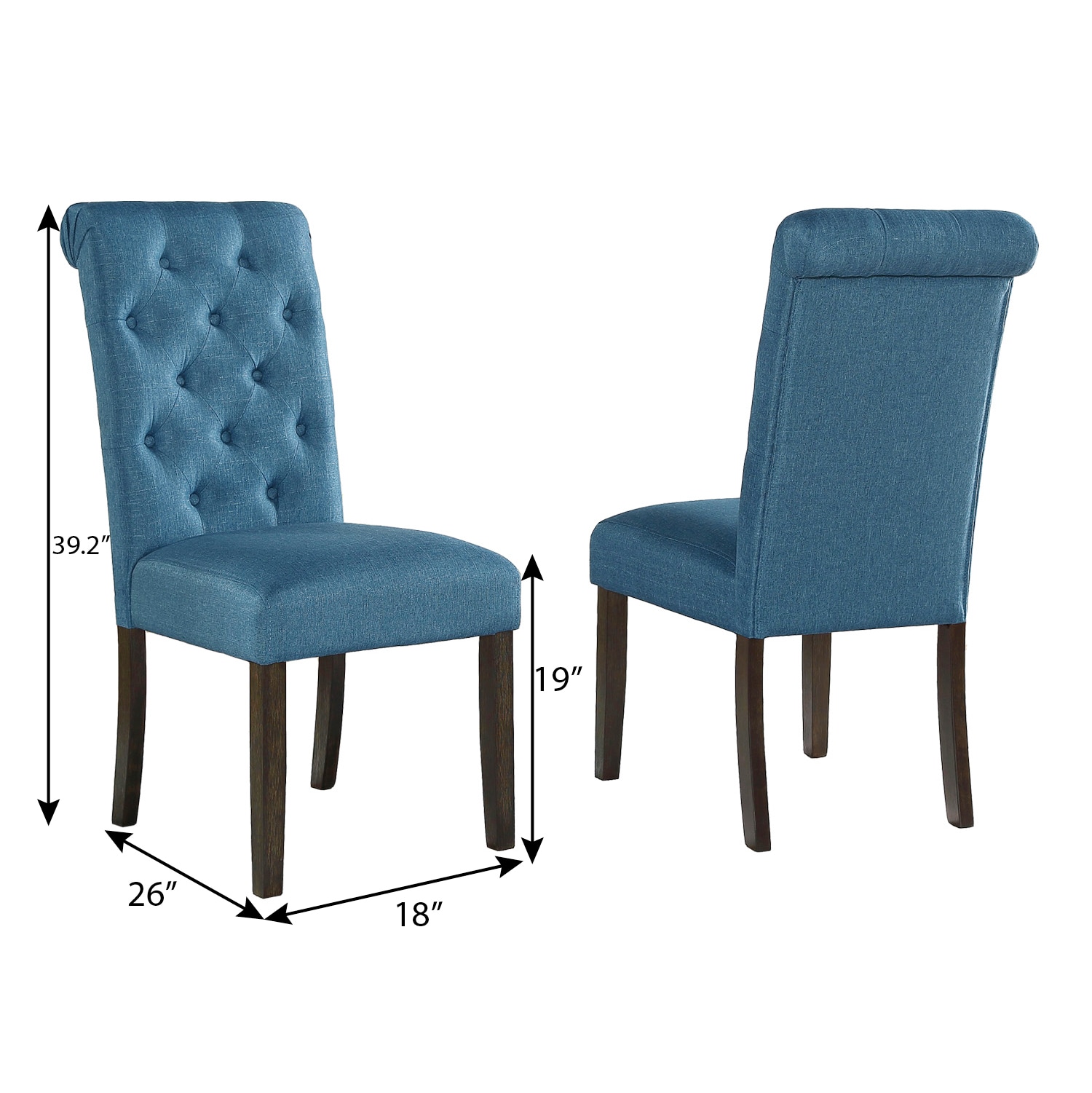 Roundhill Furniture T8741-C361BUX2-CB874 Dining-Sets - View #13