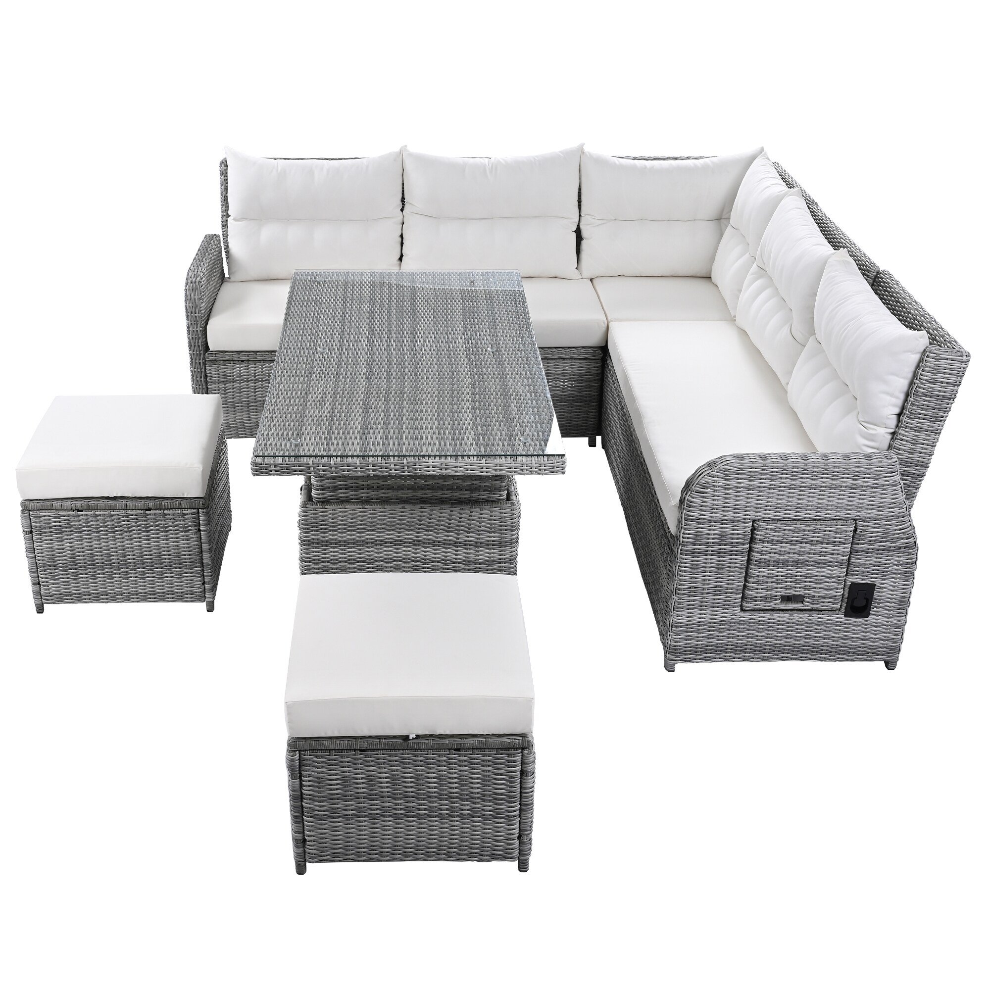 SINOFURN SYA690009GY Patio-Sofas-Daybeds - View #18