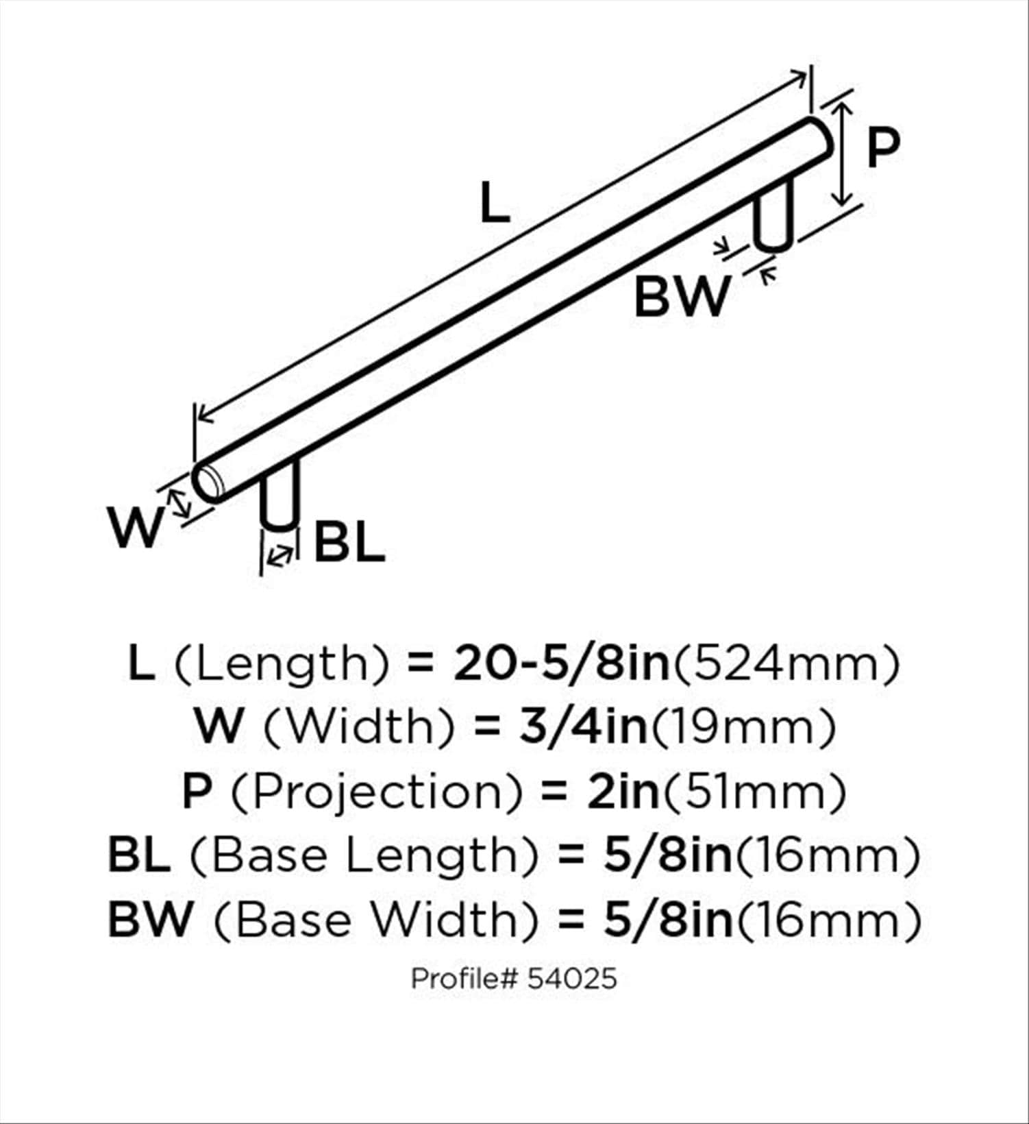 Amerock BP54025ORB Cabinet-Pulls - View #8
